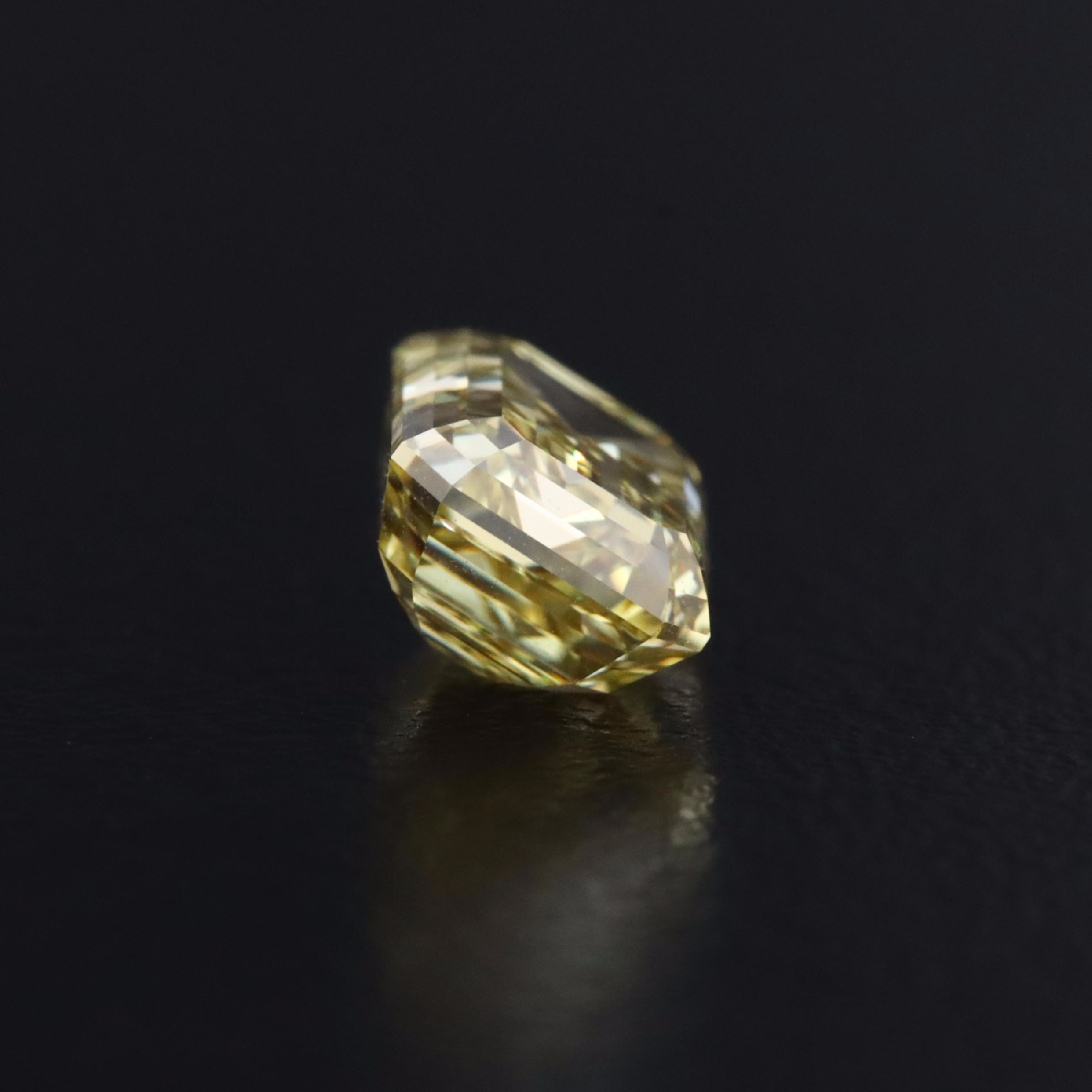 Loose 2.07 CT Lab Grown Fancy Yellow Diamond with IGI Report