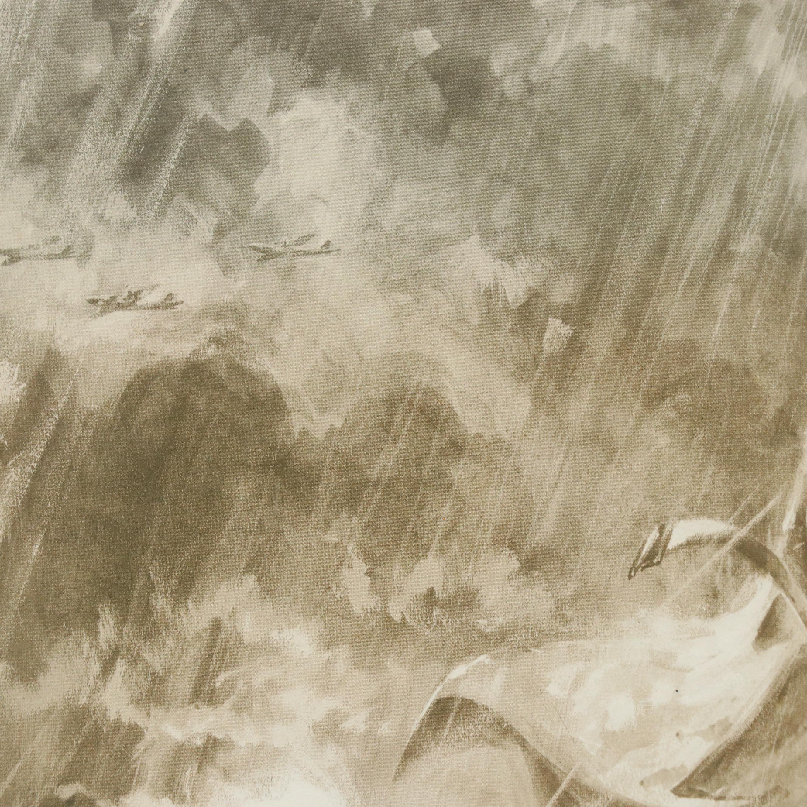 After Howard Sanden Halftone "General Eisenhower in Prayer"