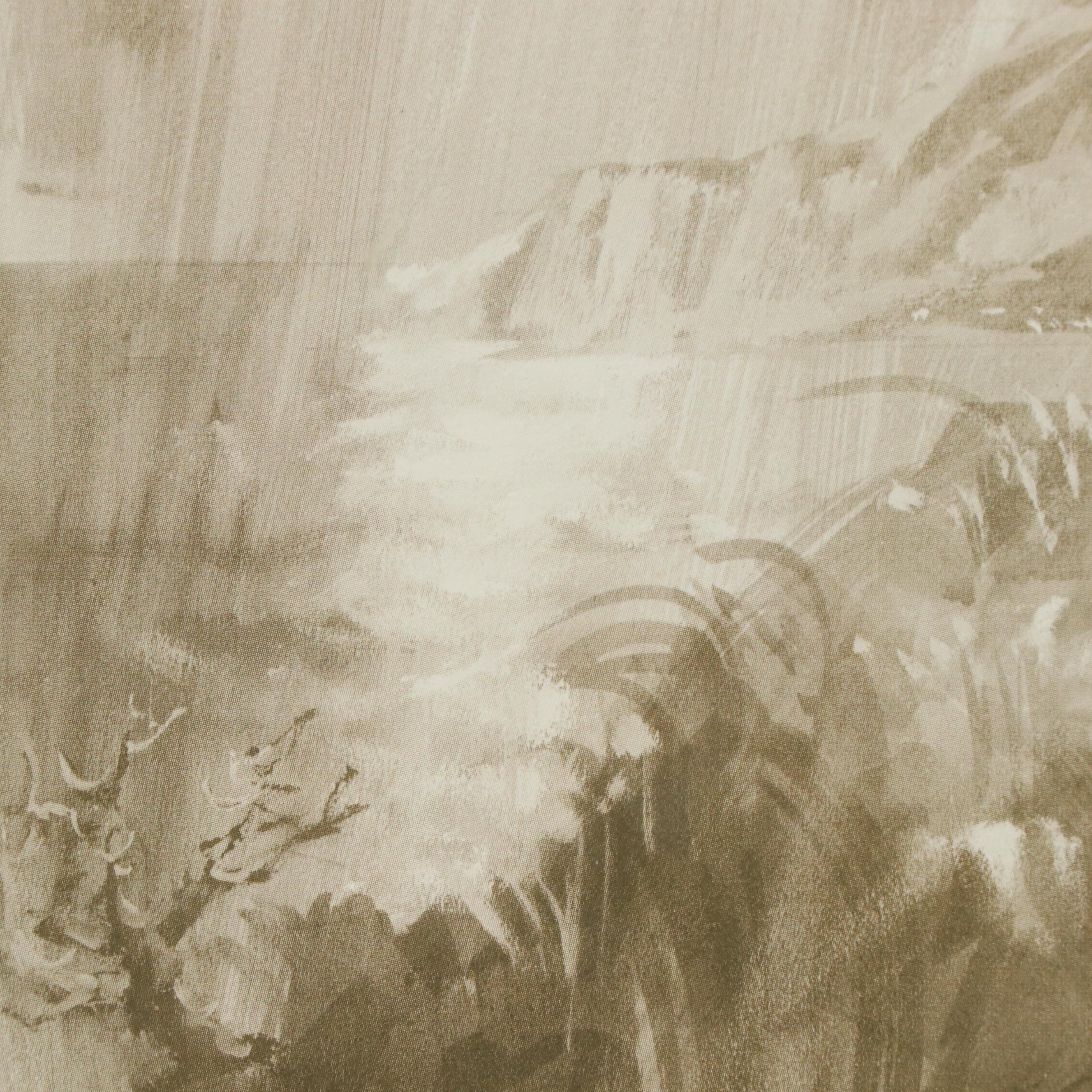 After Howard Sanden Halftone "General Eisenhower in Prayer"