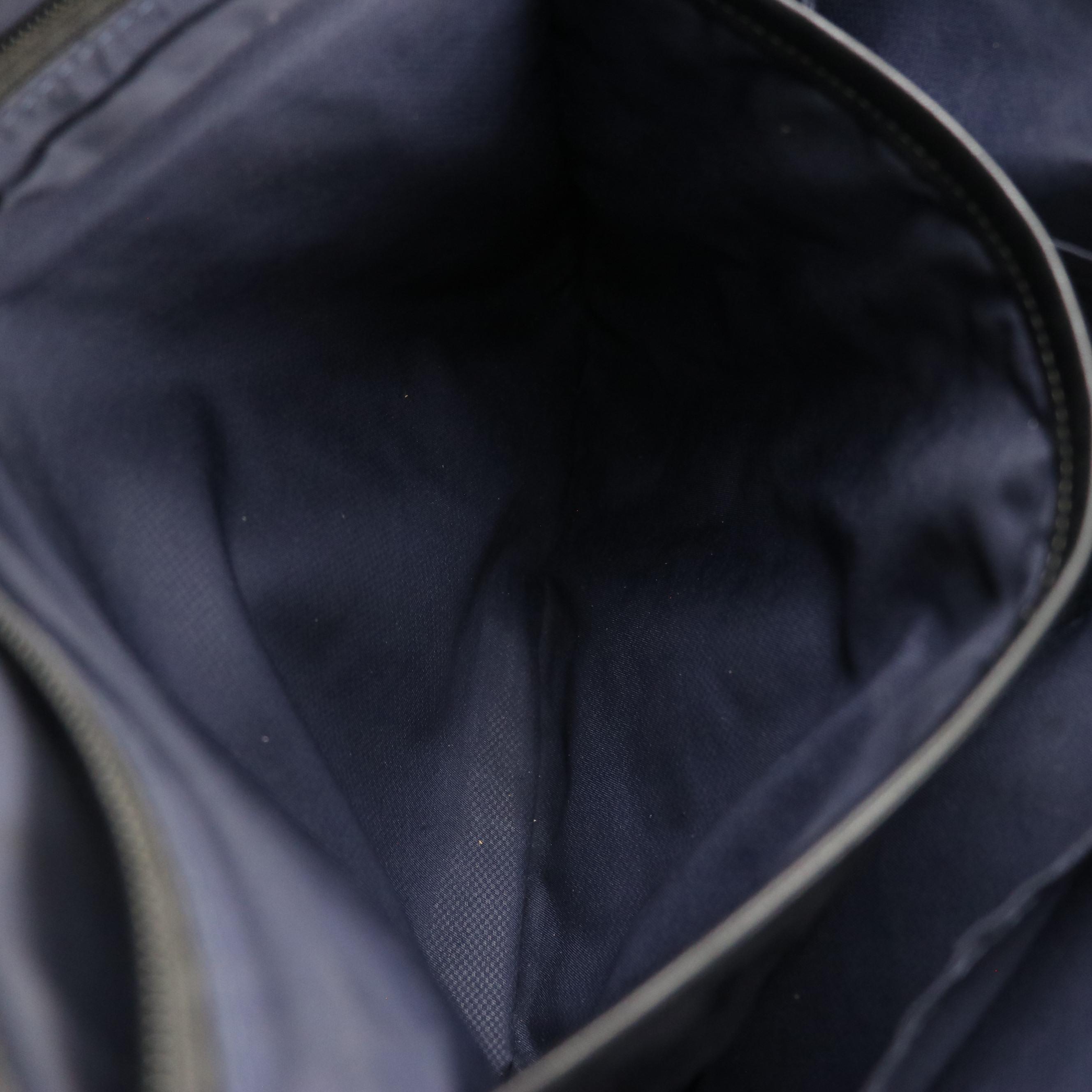 TUMI Black Leather Harrison Messenger Bag