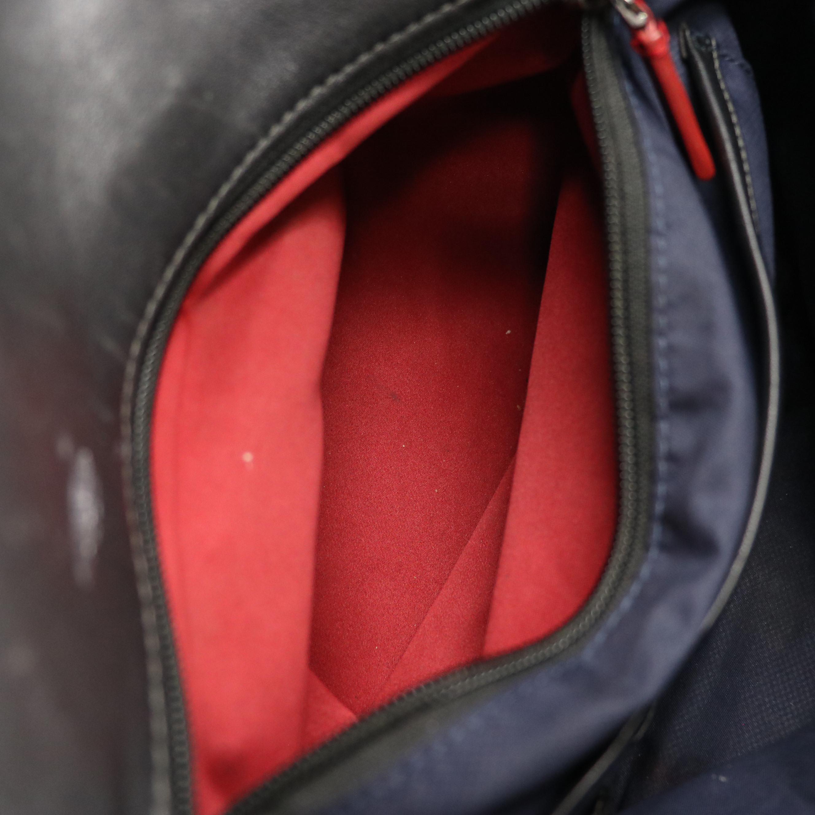 TUMI Black Leather Harrison Messenger Bag