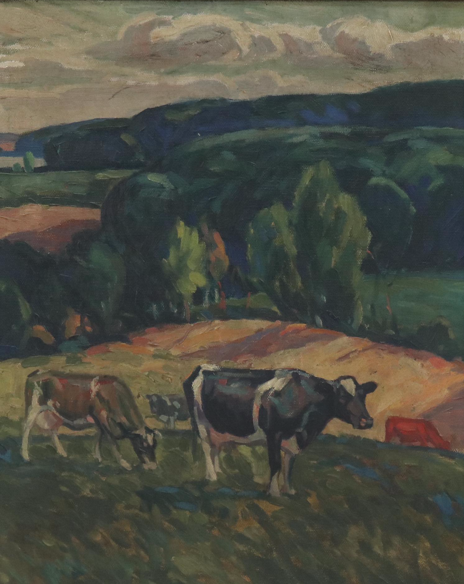 Impressionistic Pastoral Landscape Oil Painting