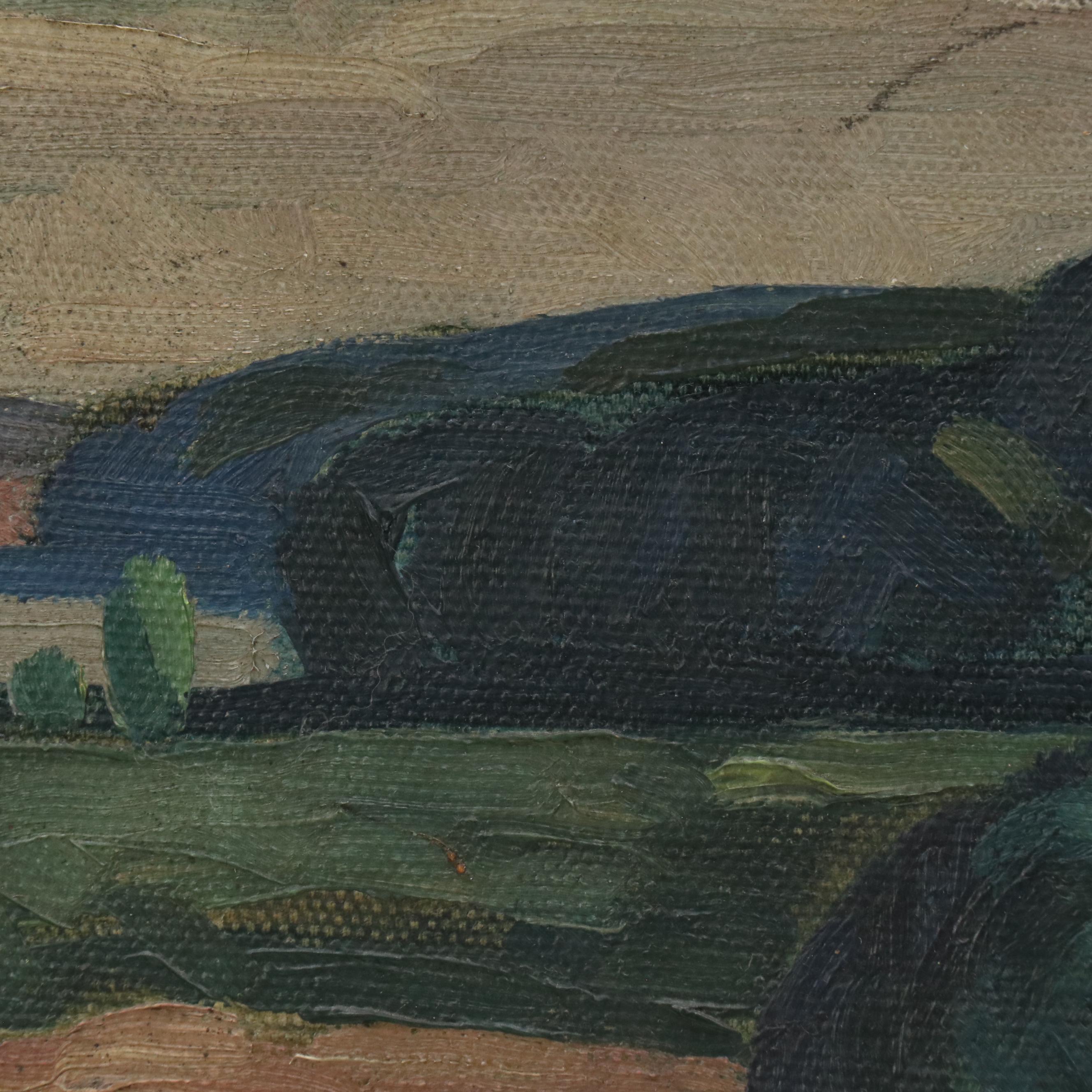 Impressionistic Pastoral Landscape Oil Painting