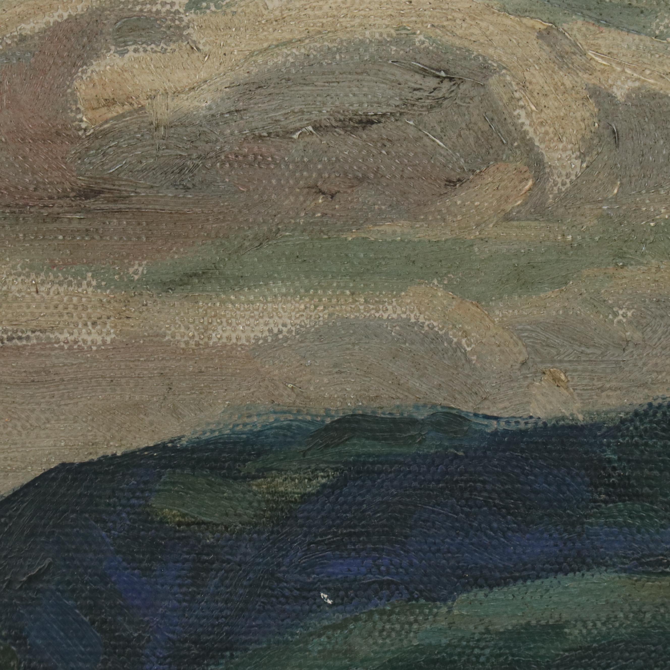 Impressionistic Pastoral Landscape Oil Painting