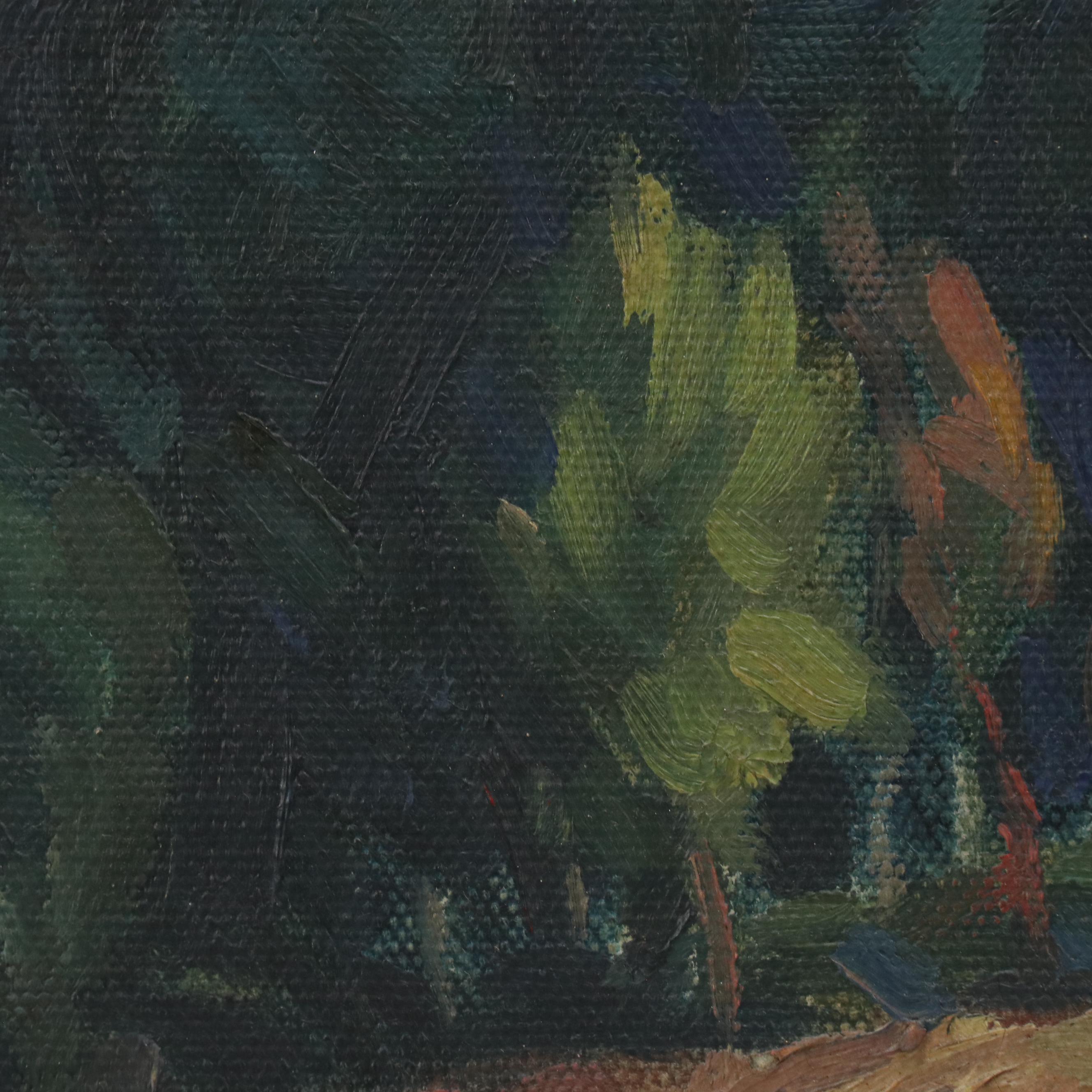 Impressionistic Pastoral Landscape Oil Painting