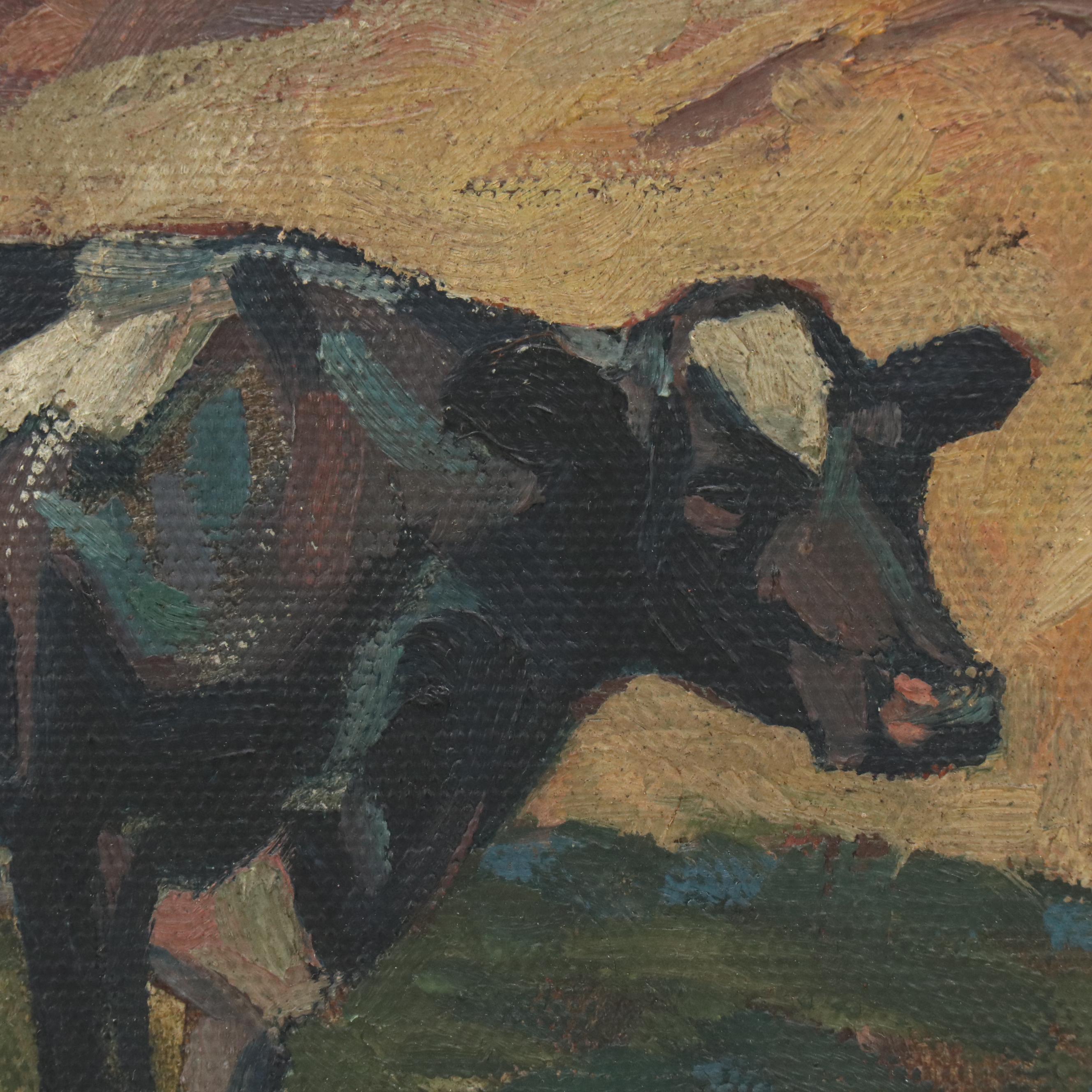 Impressionistic Pastoral Landscape Oil Painting