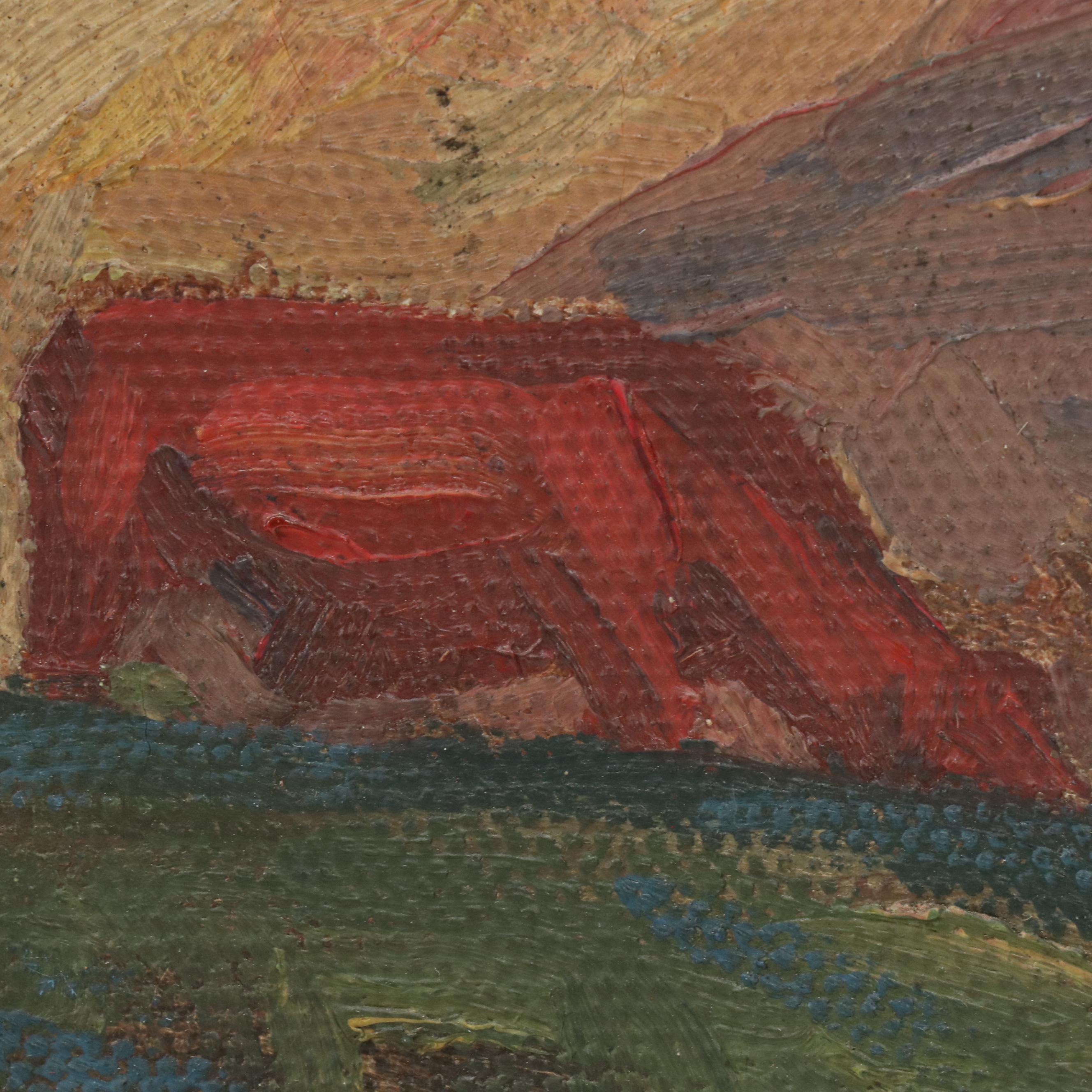 Impressionistic Pastoral Landscape Oil Painting