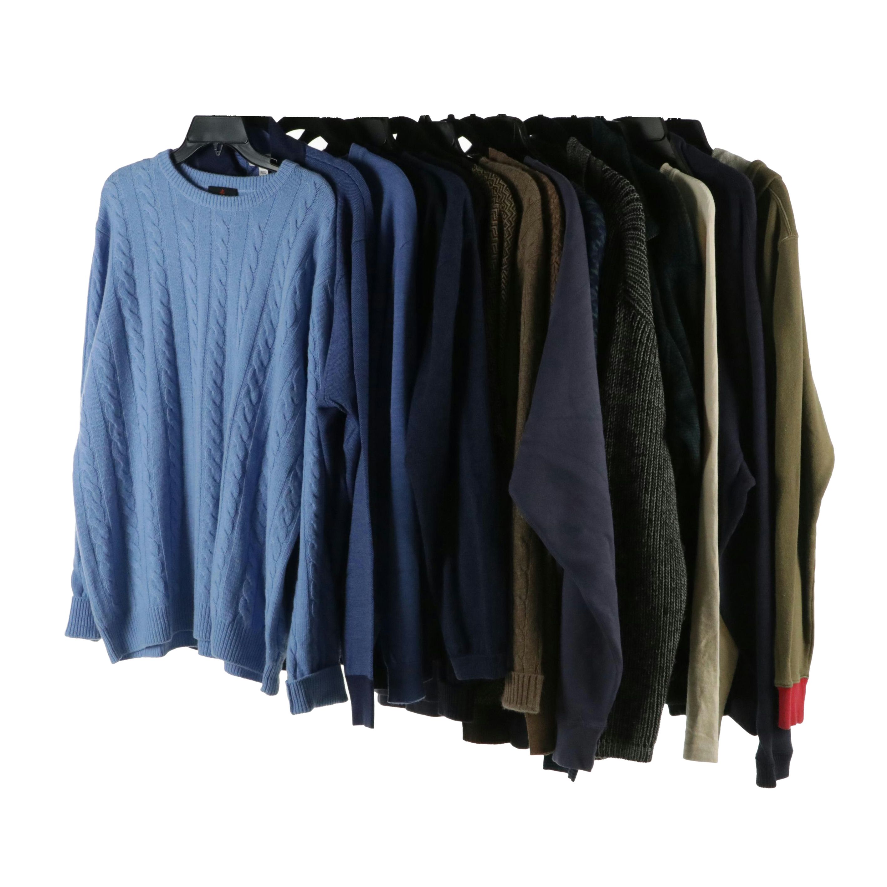 Men's Cashmere, Wool and Alpaca Blend Sweaters with Other Zip Jackets and More