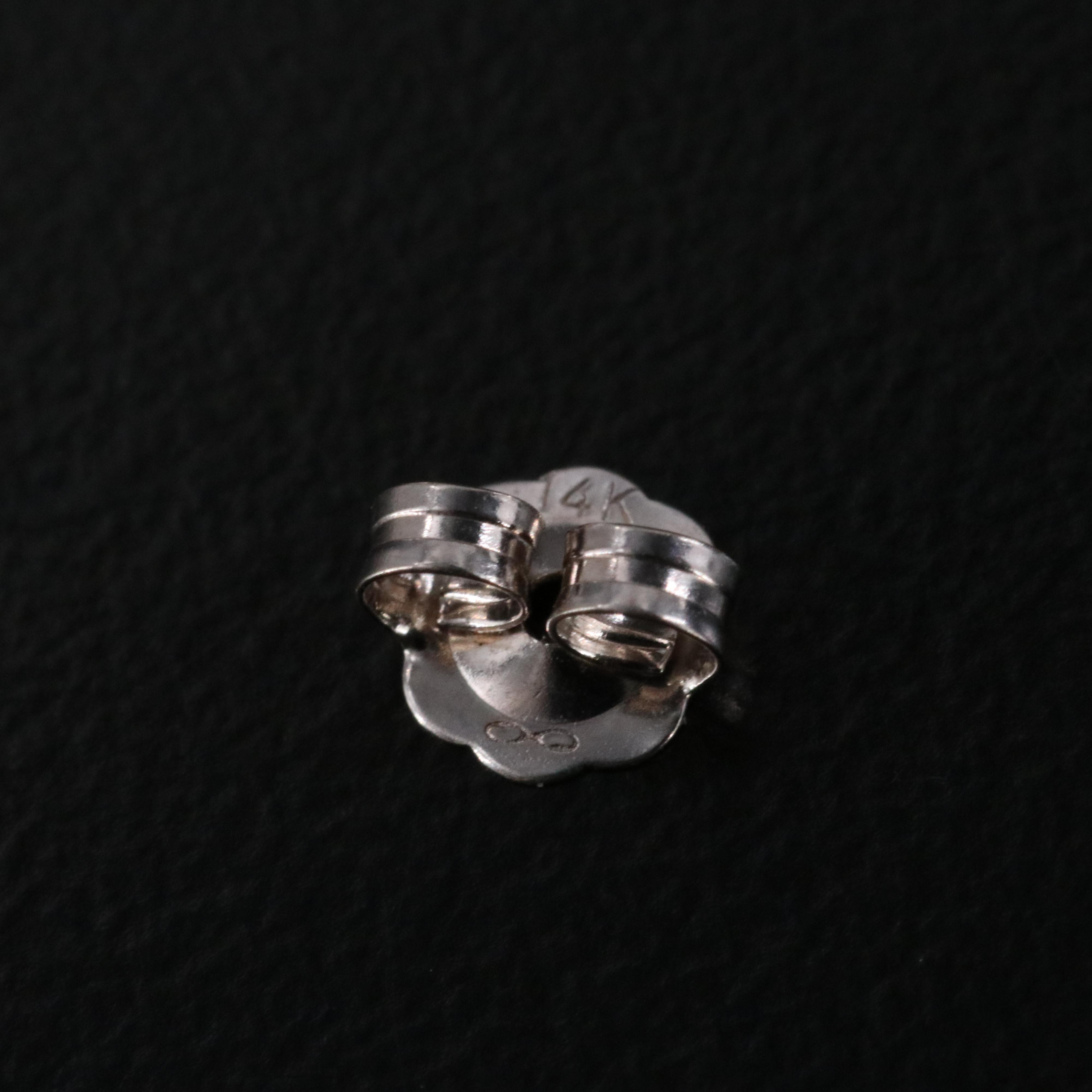 14K 0.09 CTW Heart Stud Earrings