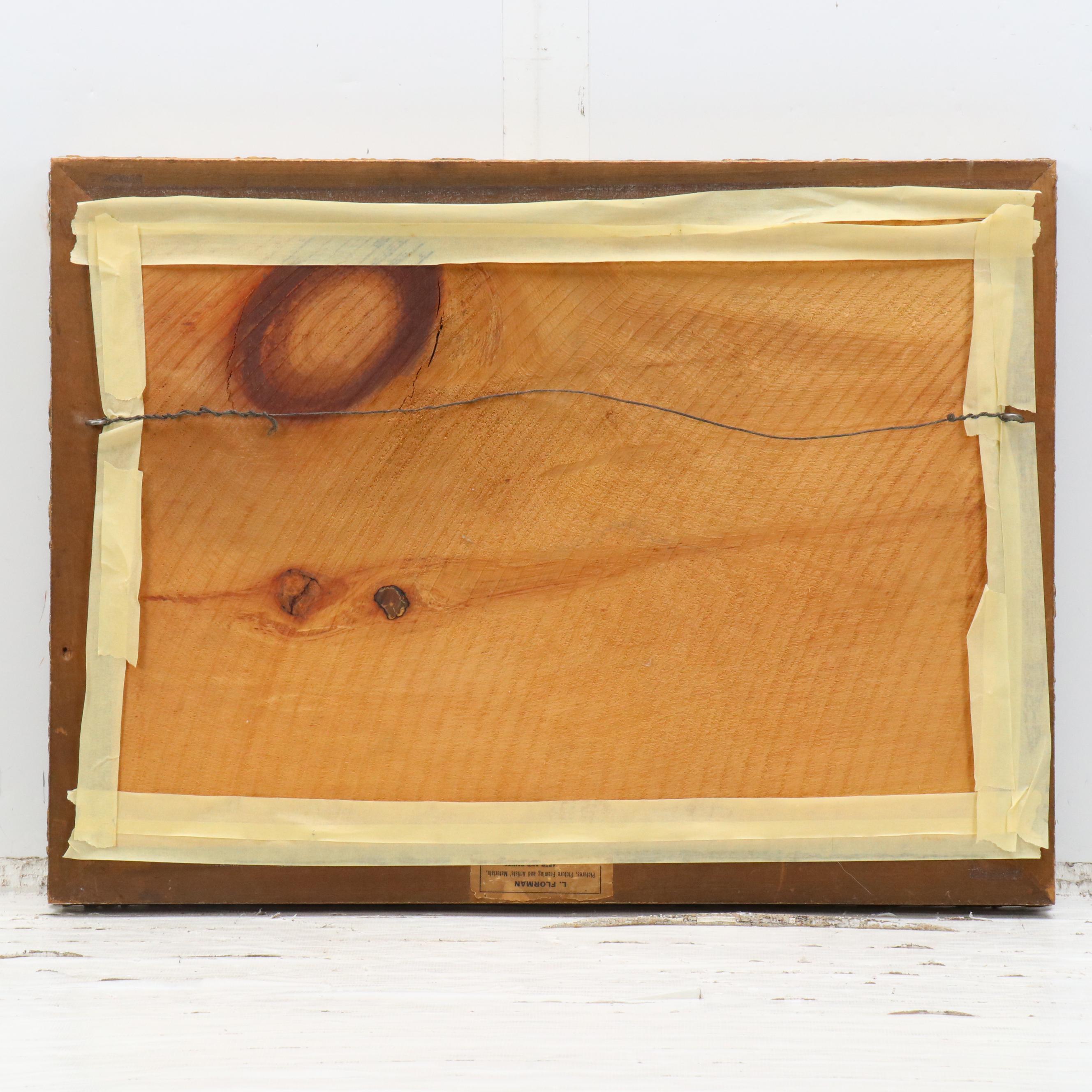 After Edward G. Sieber Pastoral Landscape Chromolithograph, Early 20th Century