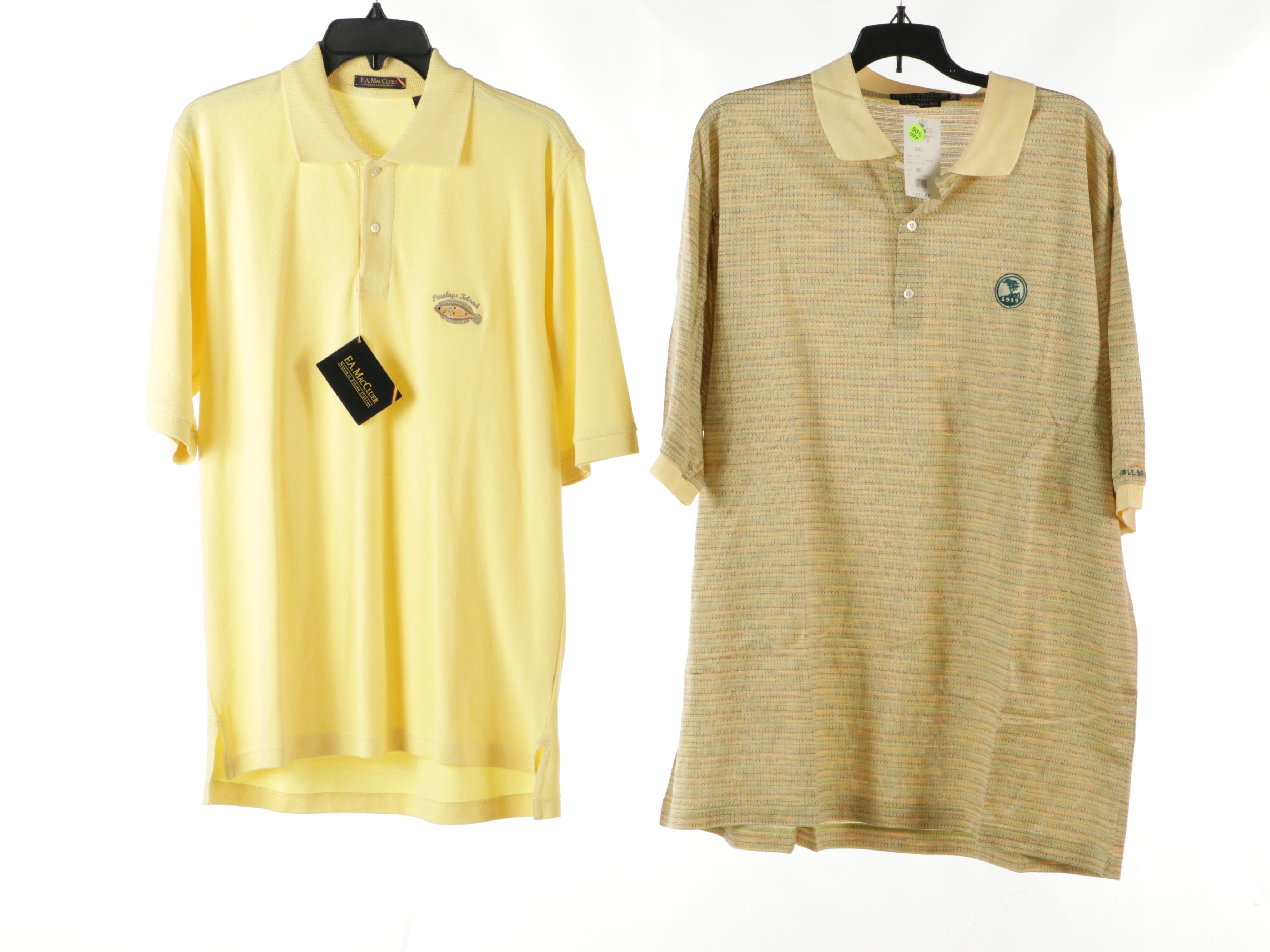 Men's Daniel Cremieux, Bobby Jones, and More Cotton Polo Golf Shirts
