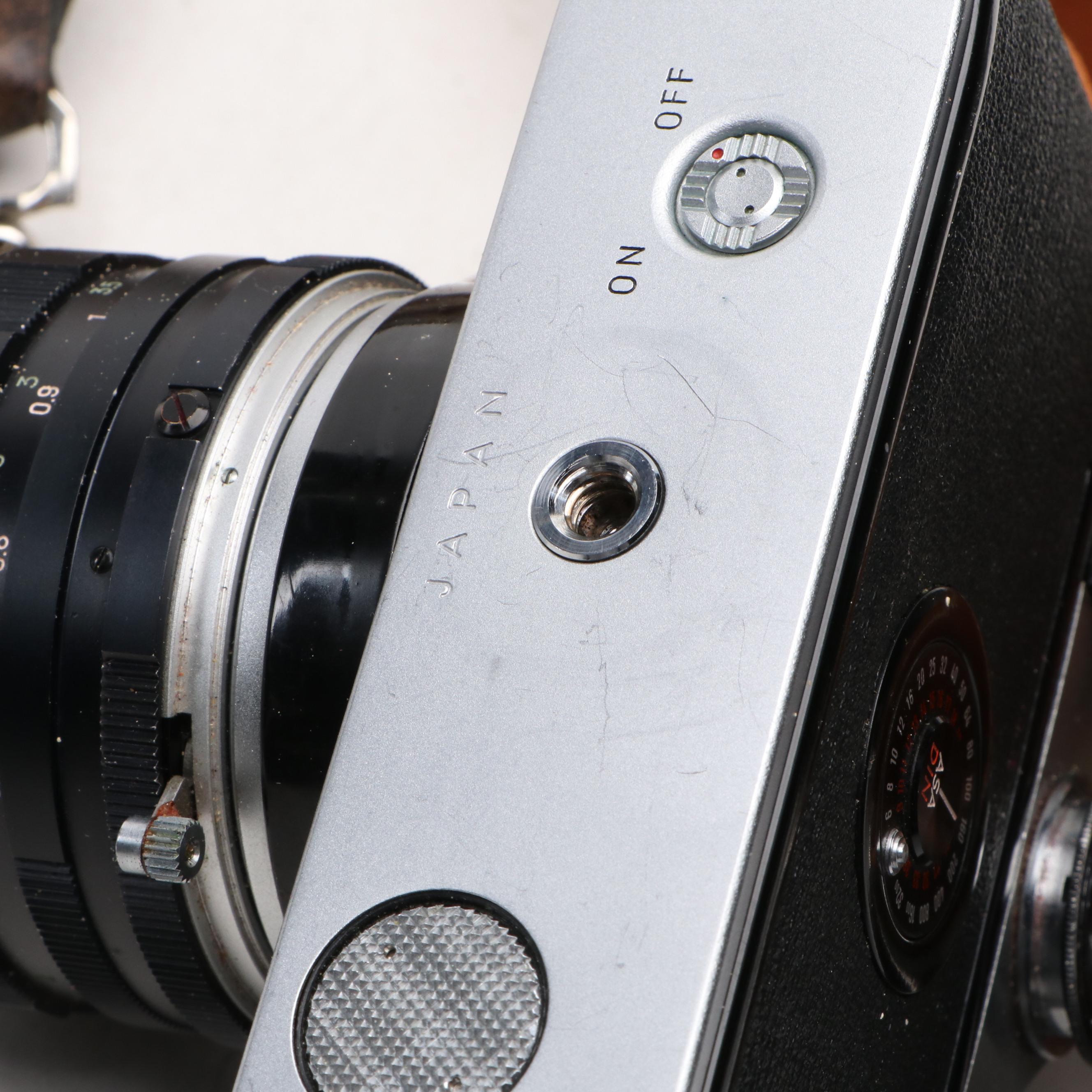 Minolta SRT-202 and SR-7 35mm SLR Cameras, Late 20th Century