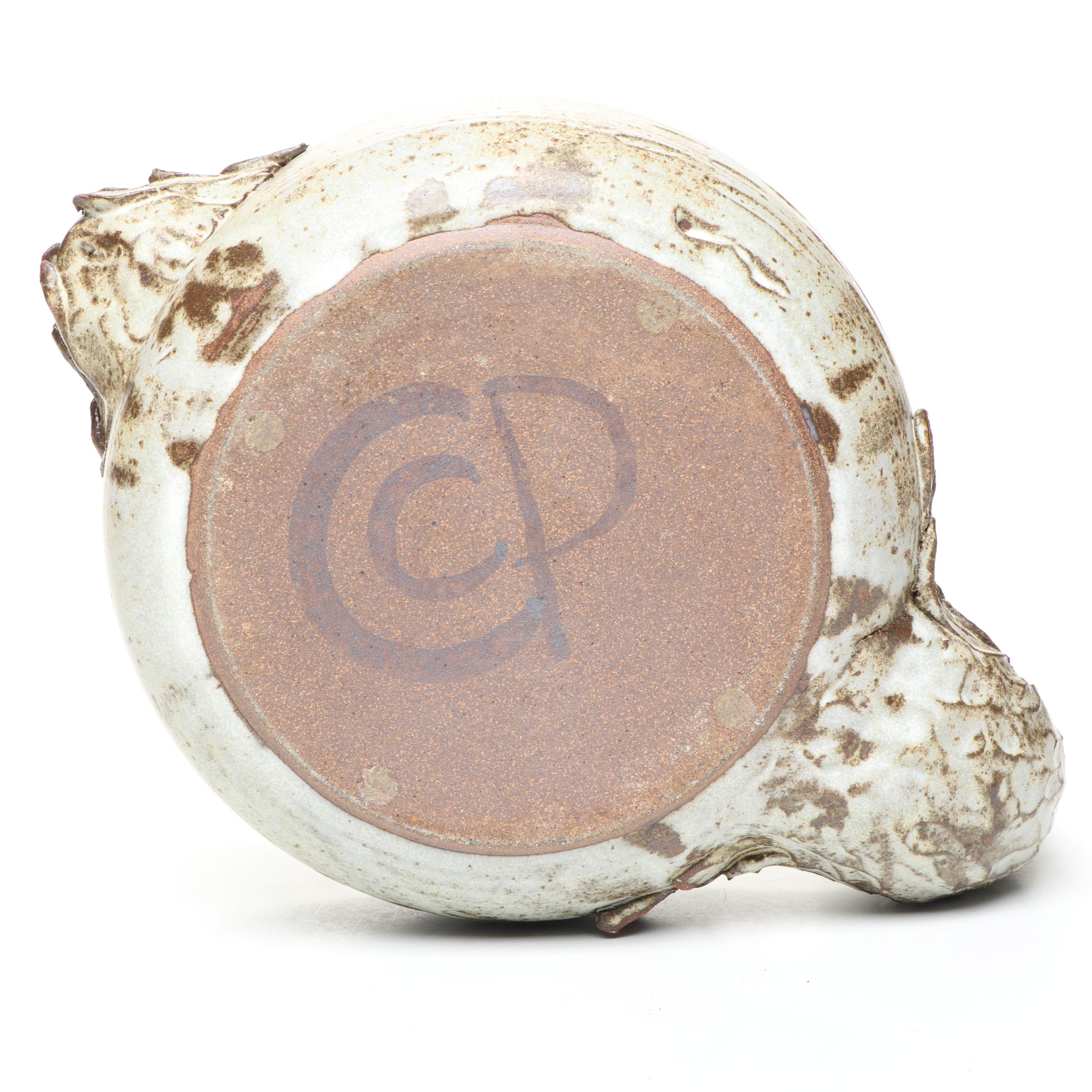 Camp Climax Pottery Swan Lidded Vessel