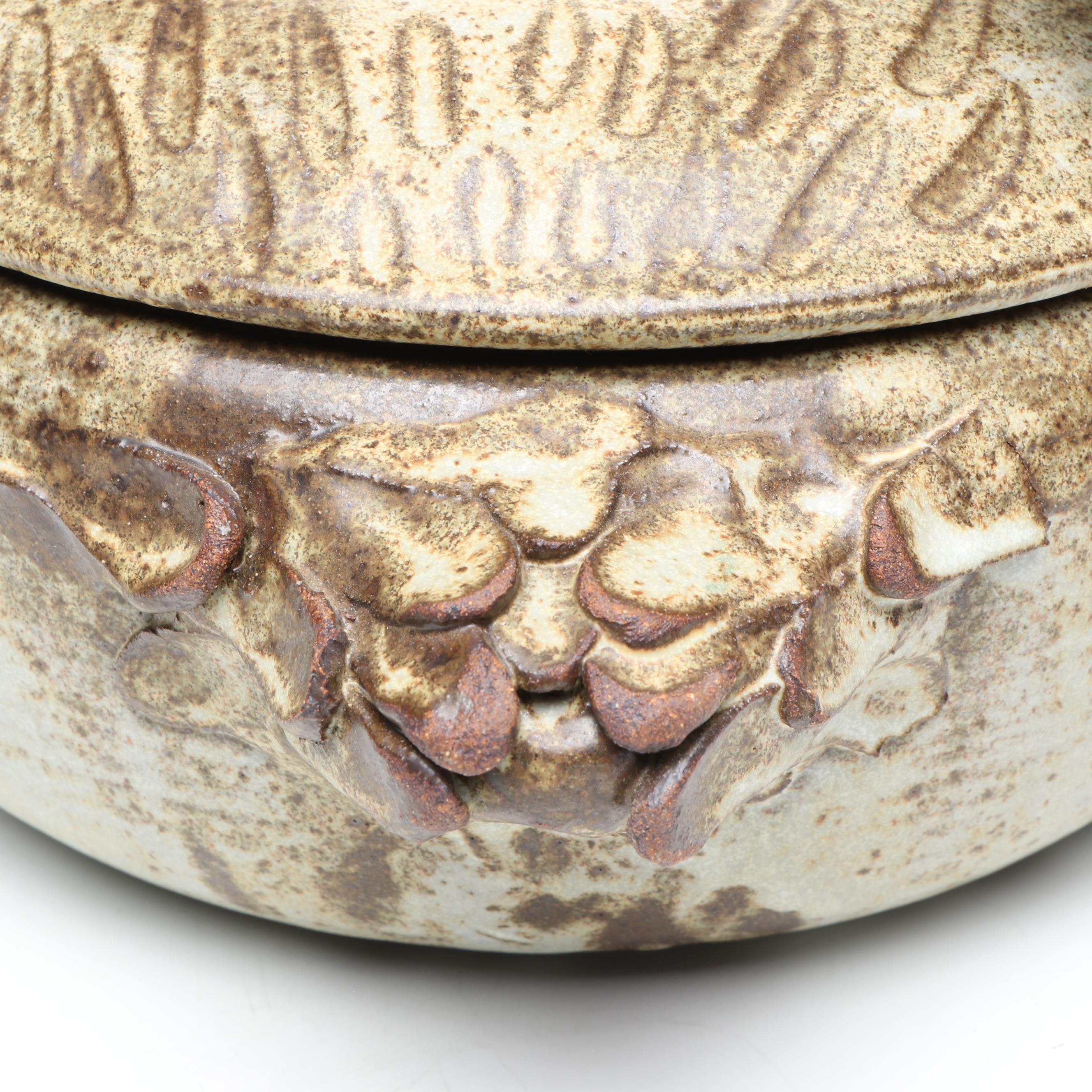 Camp Climax Pottery Swan Lidded Vessel