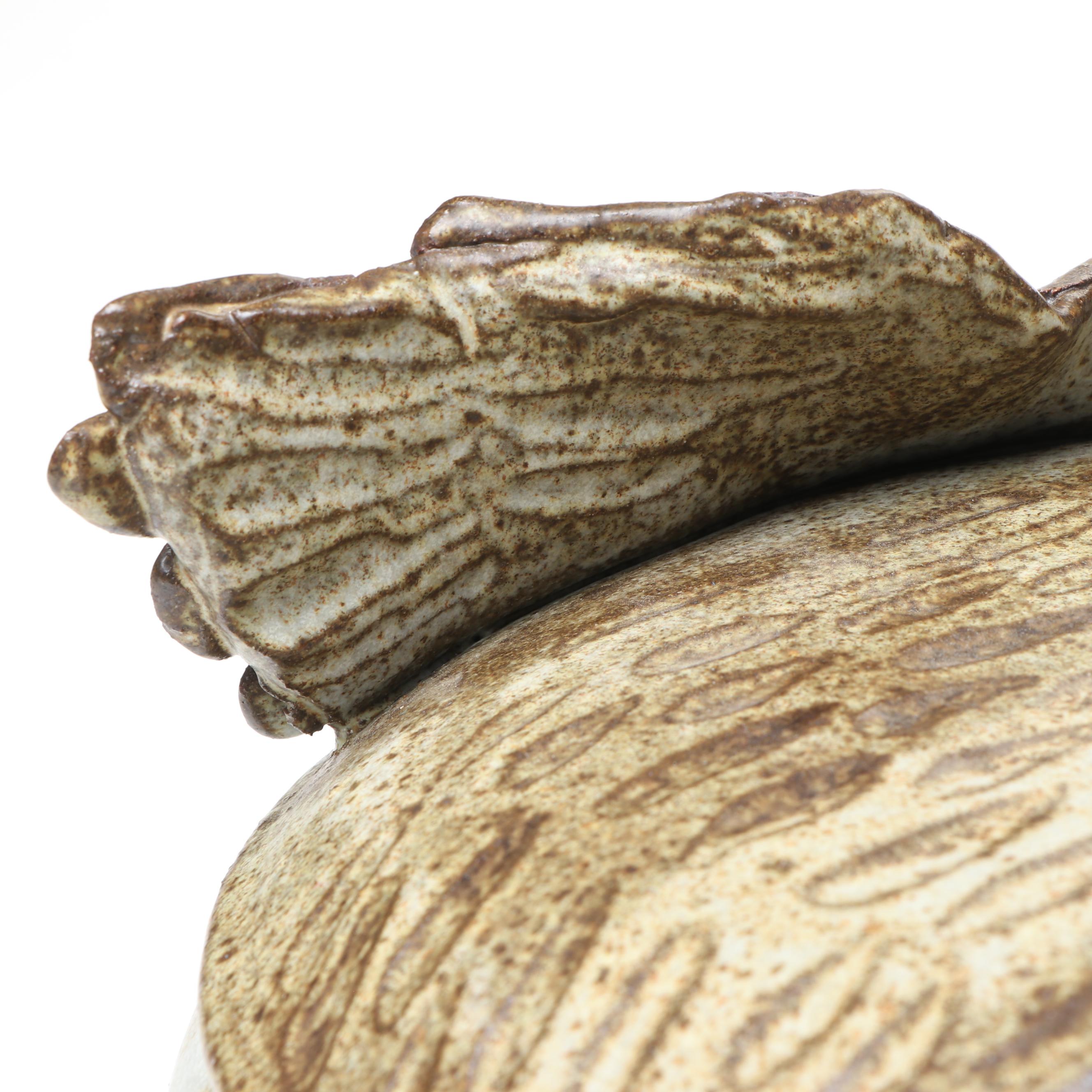 Camp Climax Pottery Swan Lidded Vessel