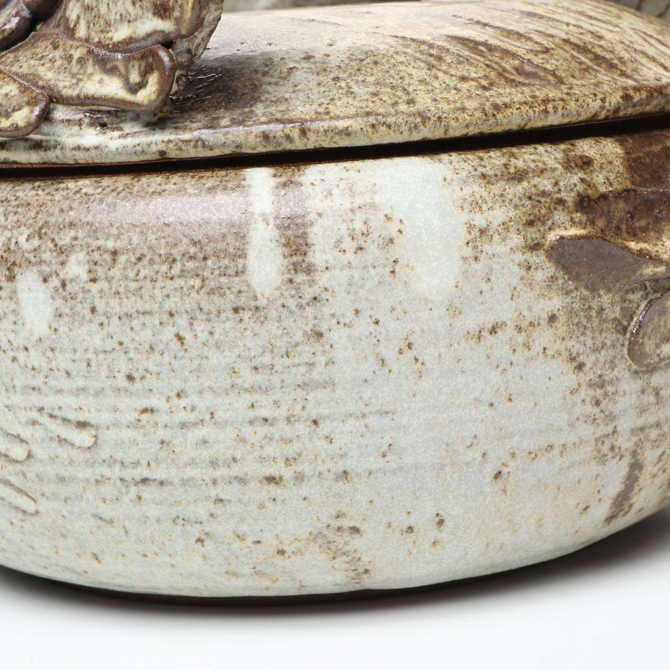 Camp Climax Pottery Swan Lidded Vessel