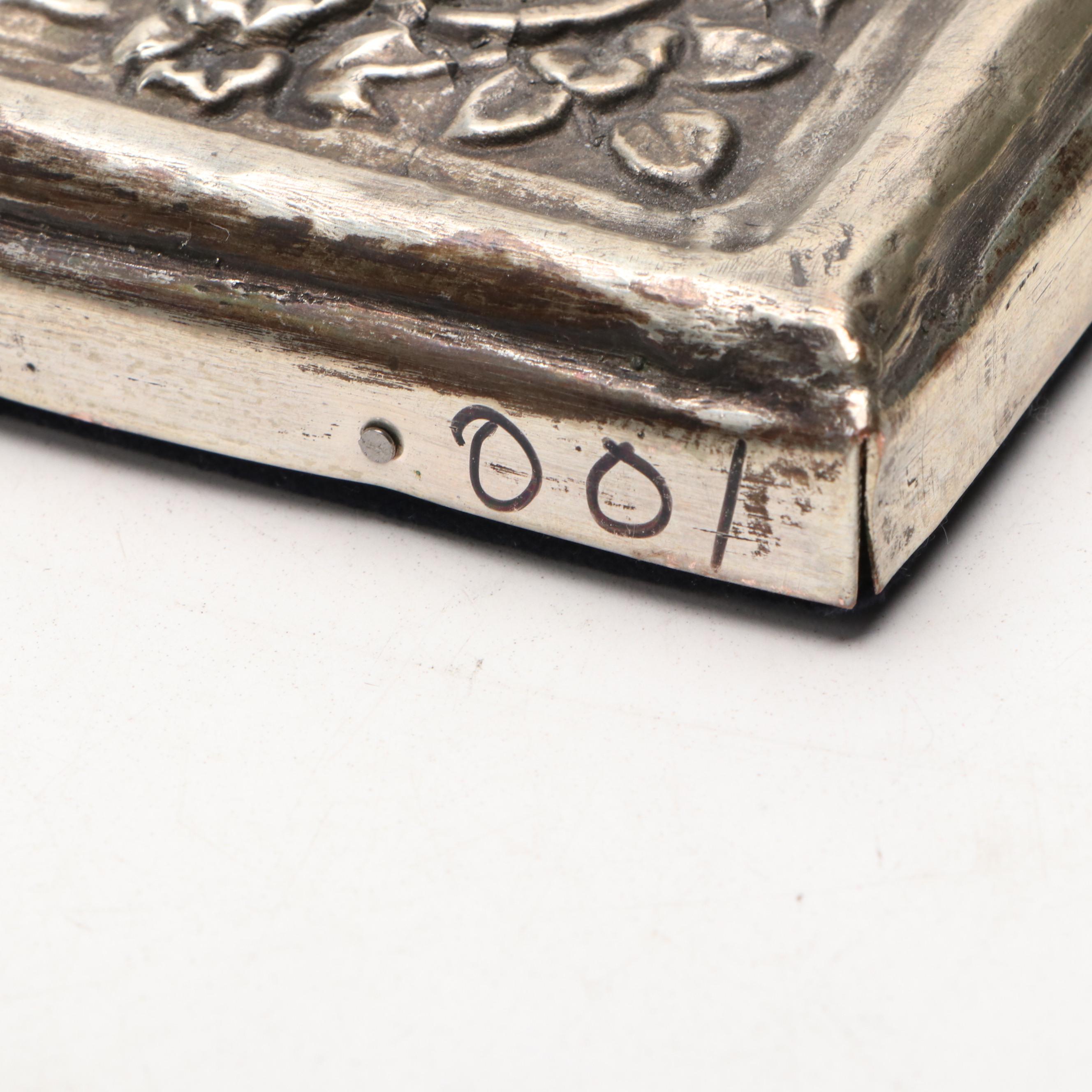 Byzantine Style "The Transfiguration" with Repoussé Silver Plate Overlay