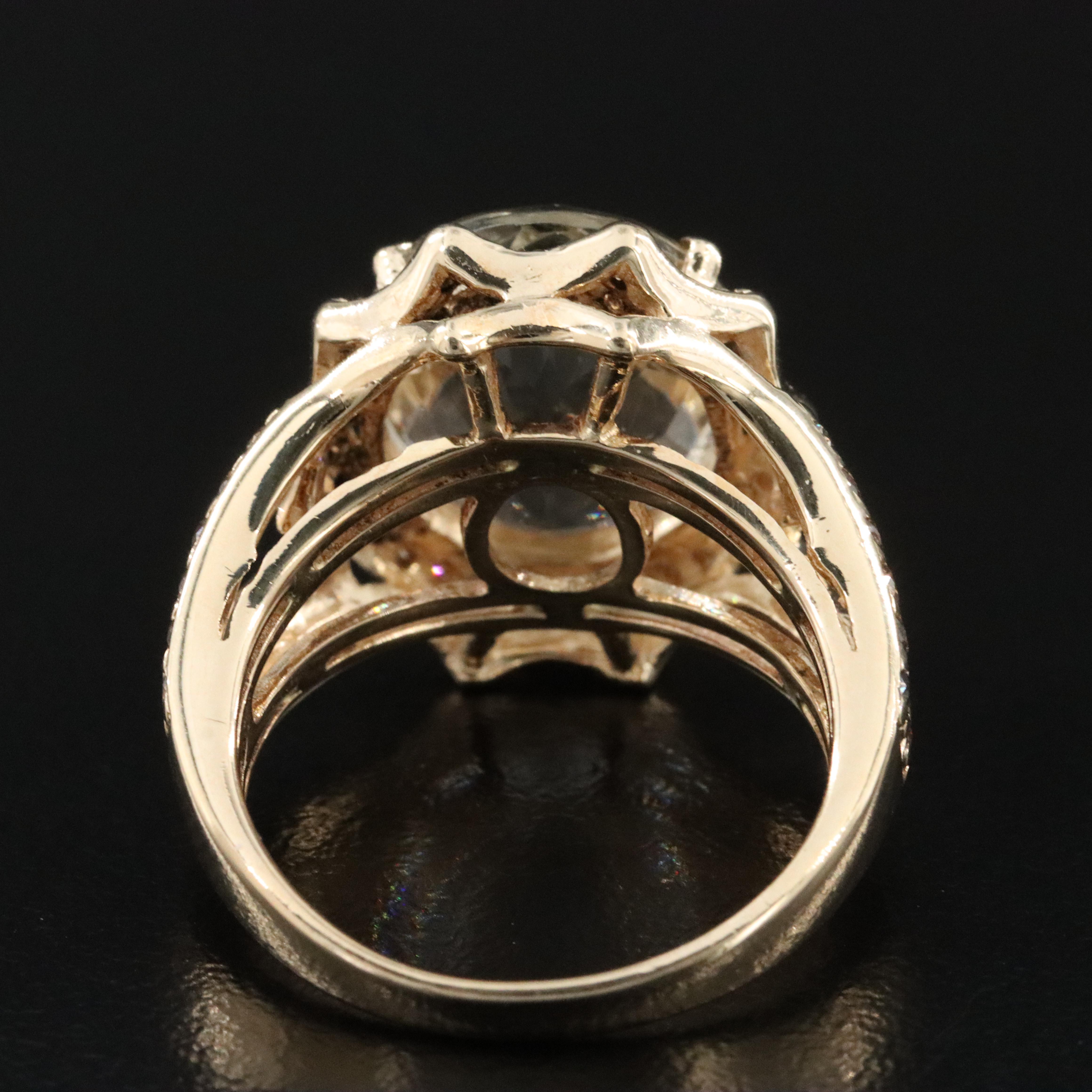 Le Vian 14K Quartz and Diamond Ring