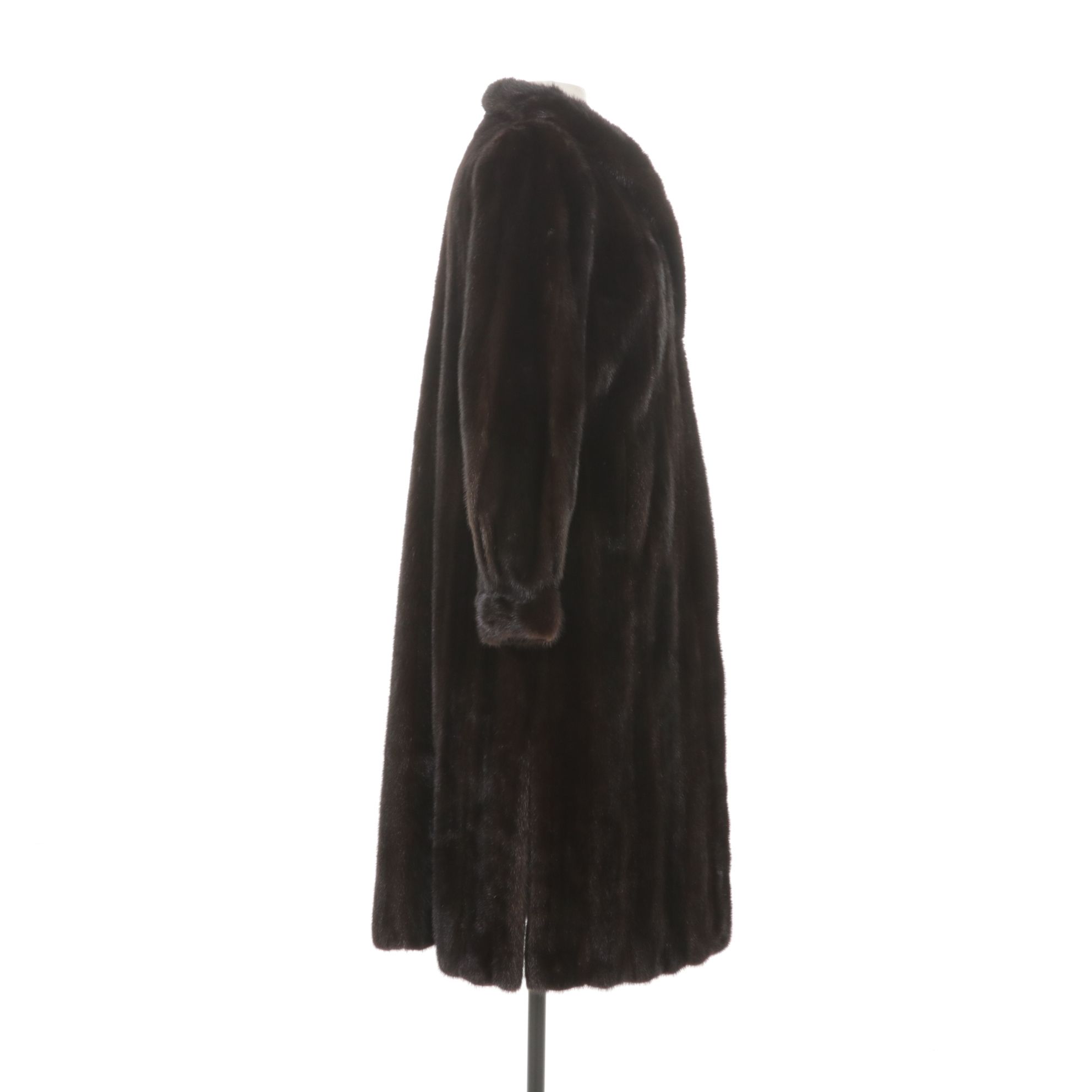 Eagle Furs Chocolate Brown Mink Fur Trench Coat