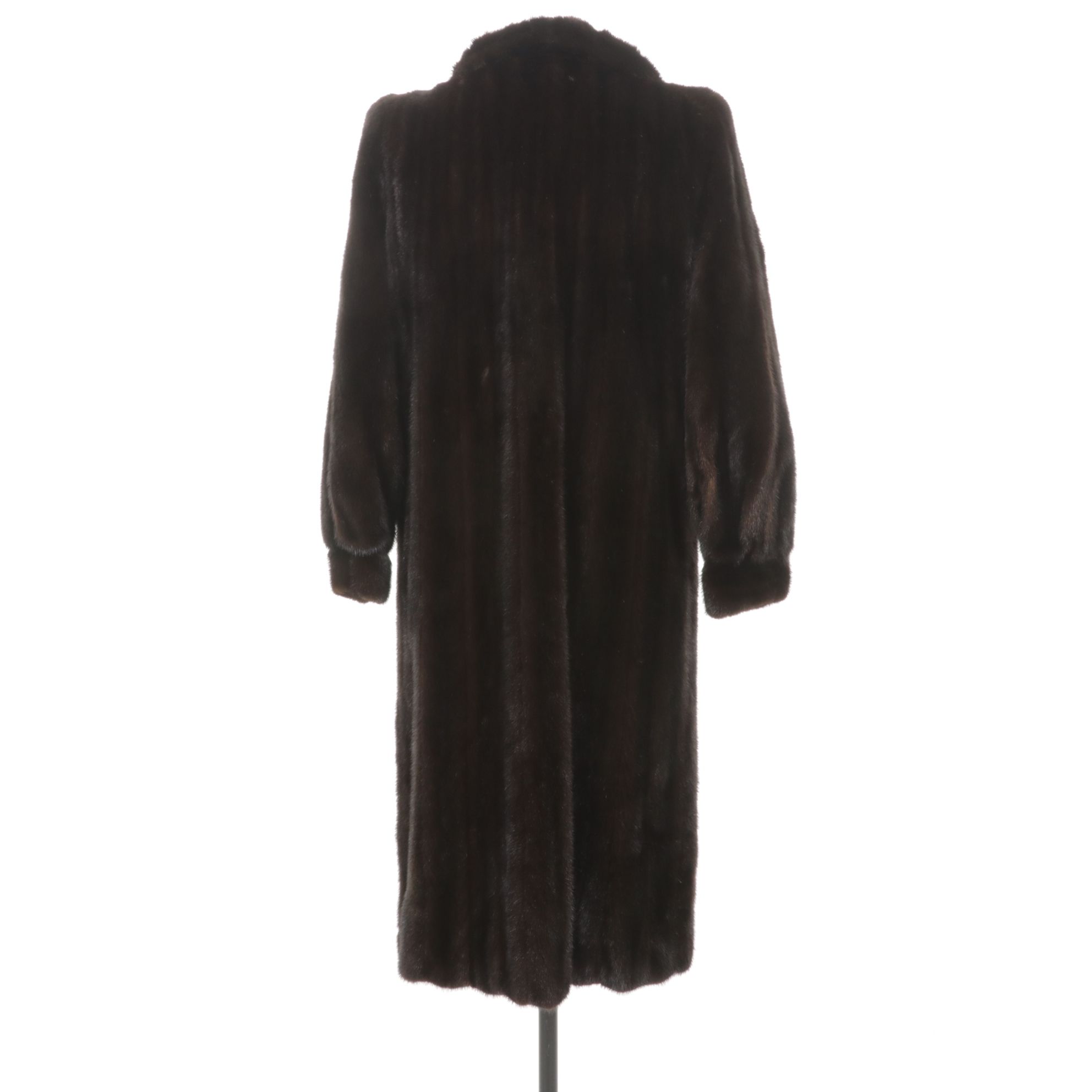 Eagle Furs Chocolate Brown Mink Fur Trench Coat