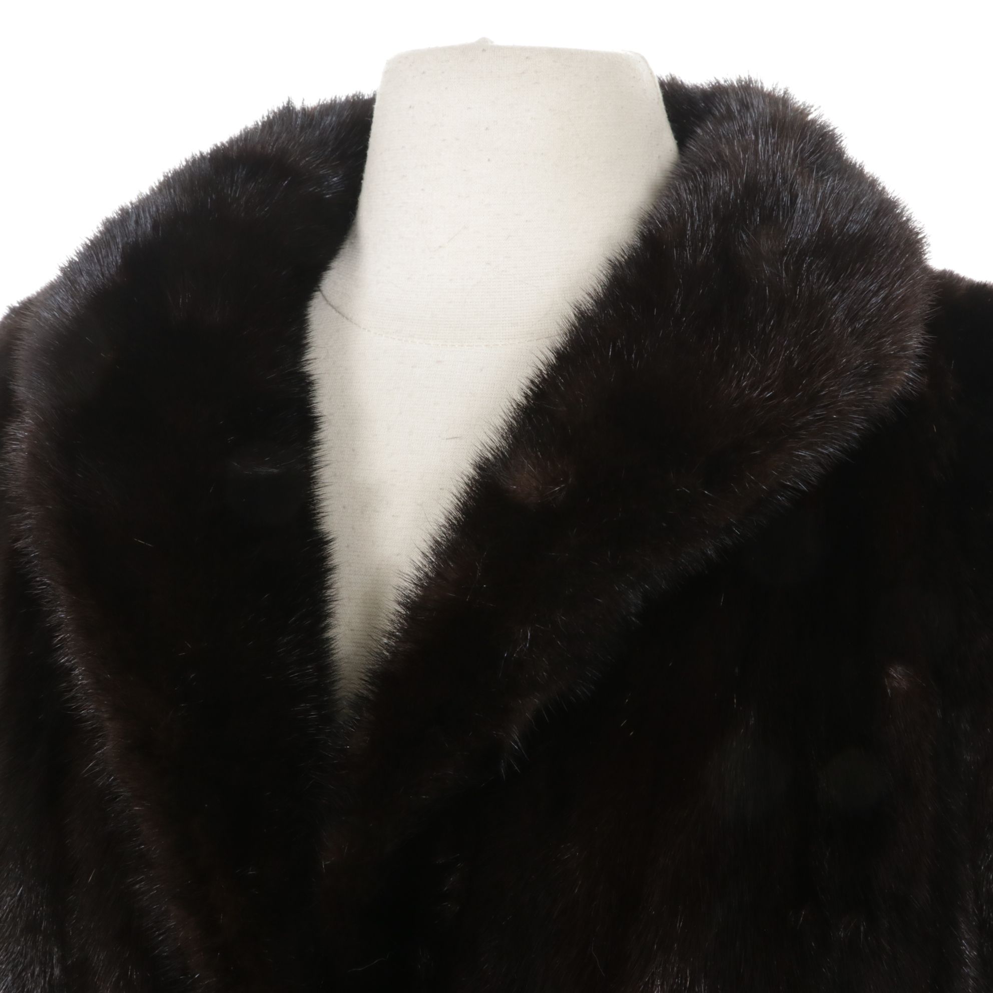 Eagle Furs Chocolate Brown Mink Fur Trench Coat