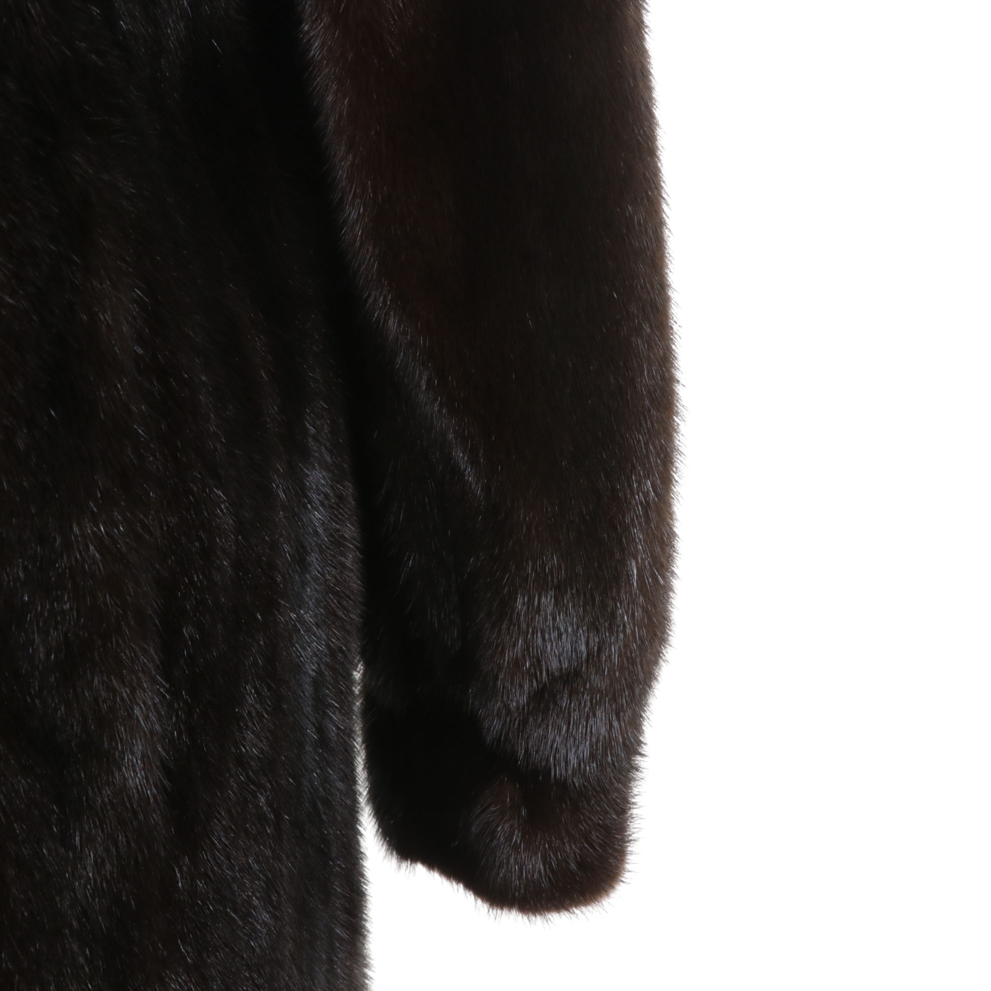 Eagle Furs Chocolate Brown Mink Fur Trench Coat