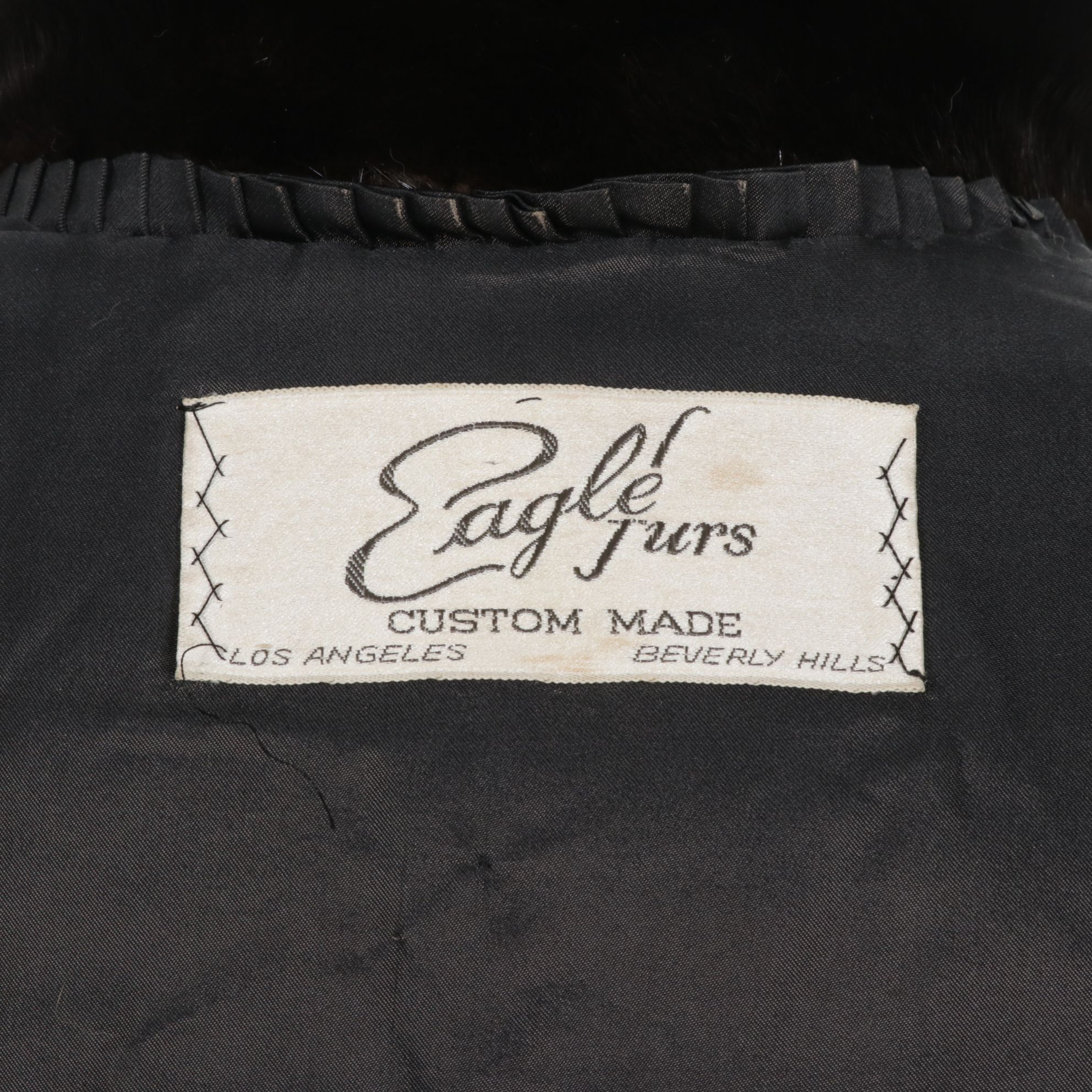 Eagle Furs Chocolate Brown Mink Fur Trench Coat