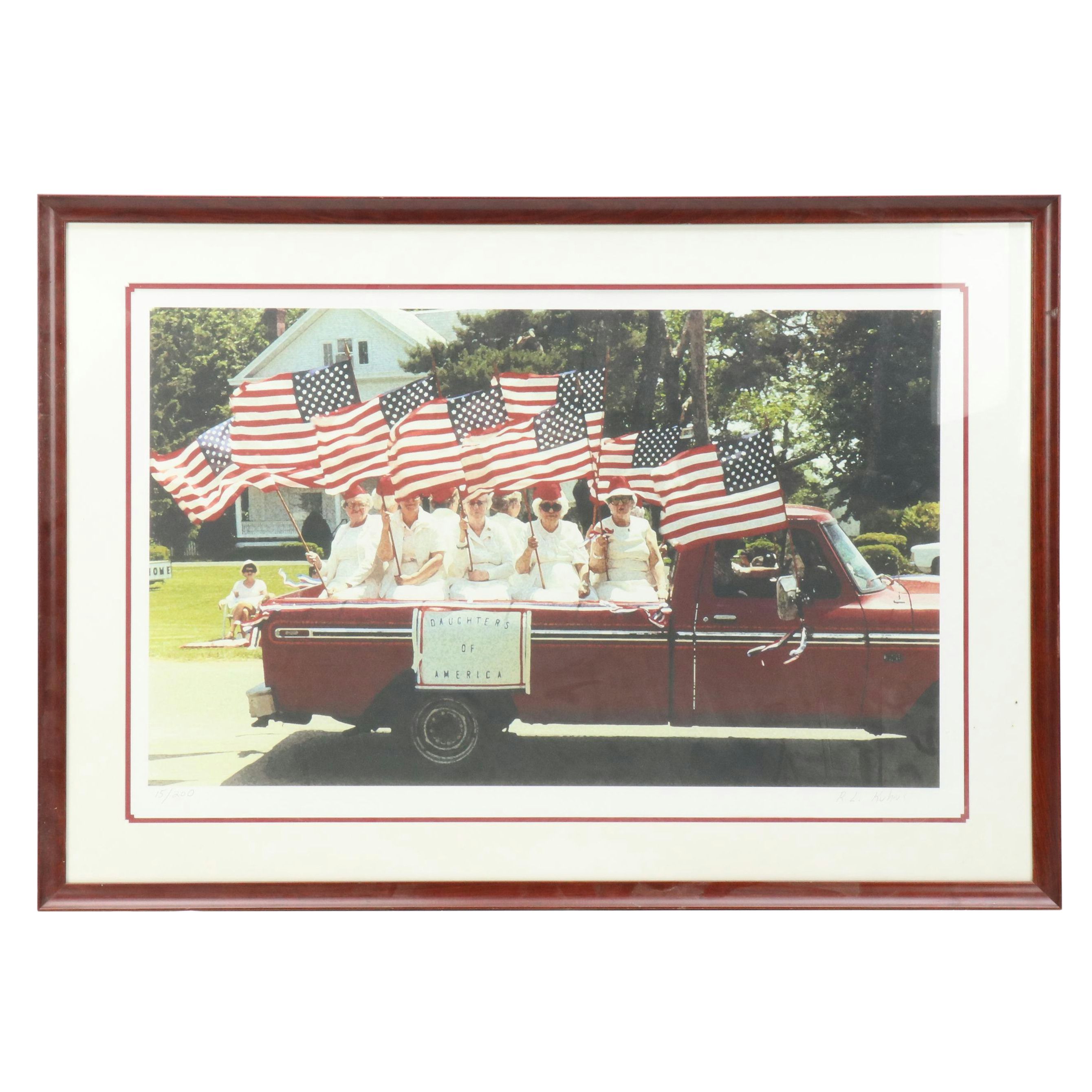 R. L. Kuhns Offset Lithograph "Daughters of America"