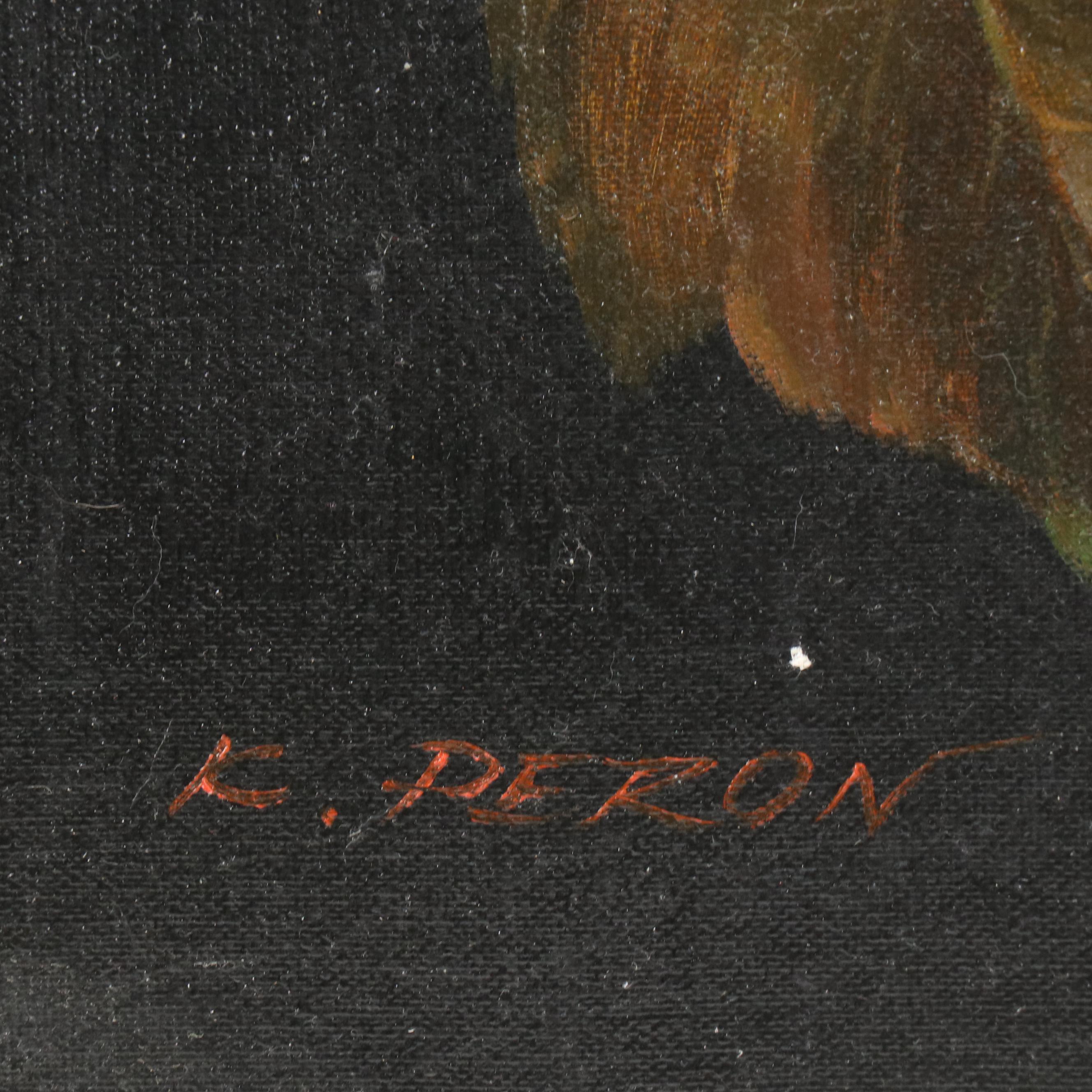 Oil Painting  After Jan de Bray "Portrait of a Boy Holding a Basket of Fruit"