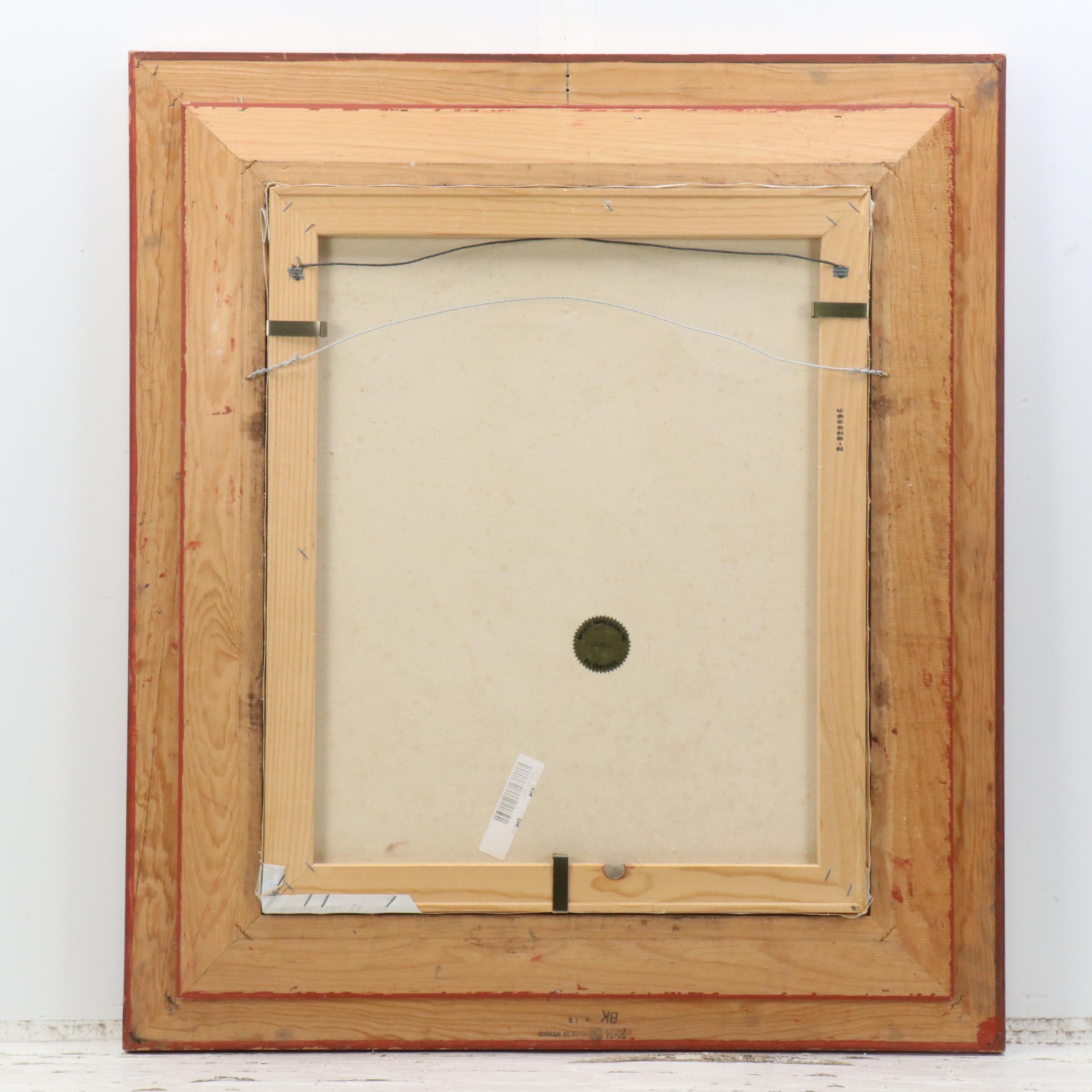 Oil Painting  After Jan de Bray "Portrait of a Boy Holding a Basket of Fruit"