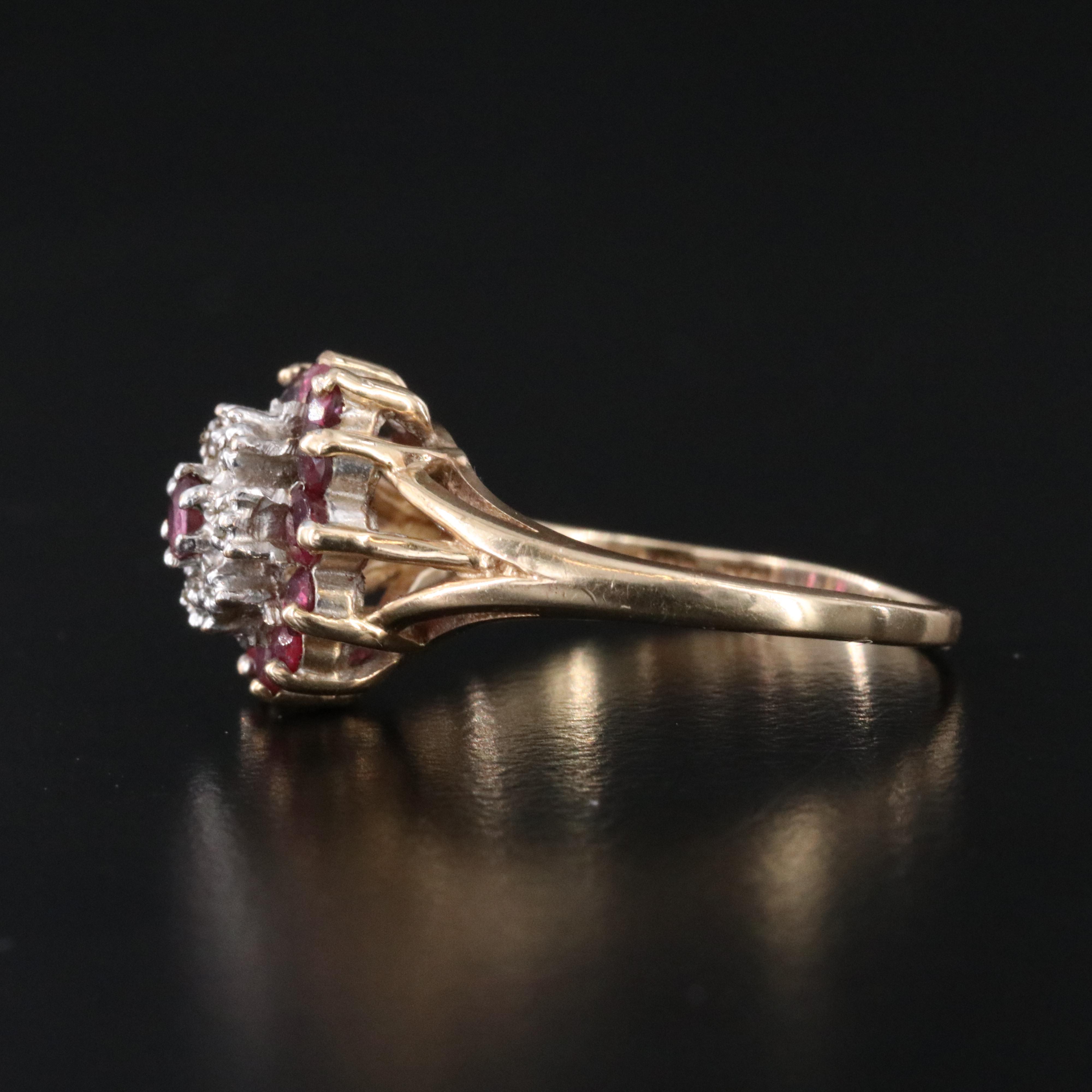 10K Ruby and Diamond Ring