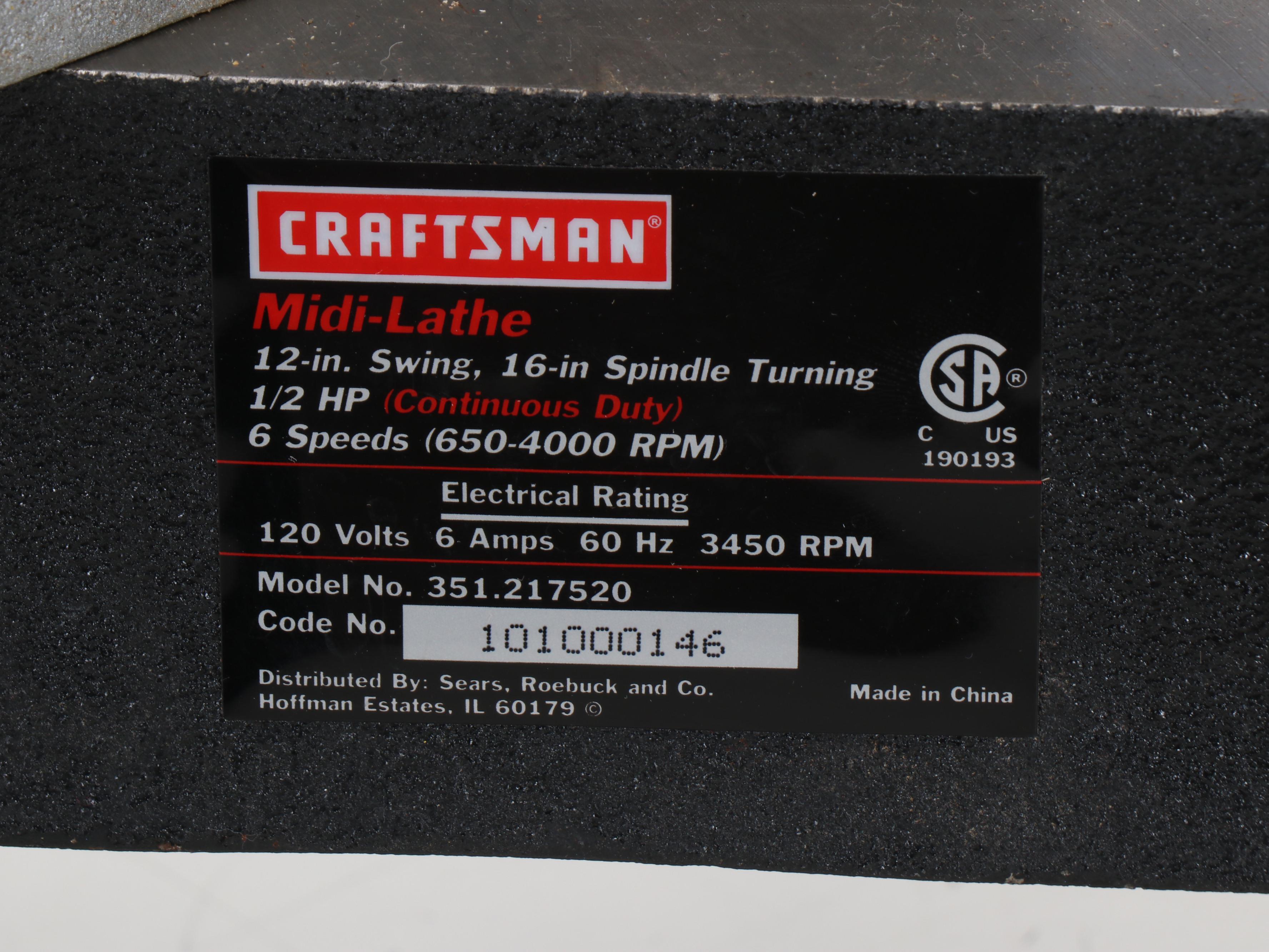 Craftsman Woodturning Midi-Lathe
