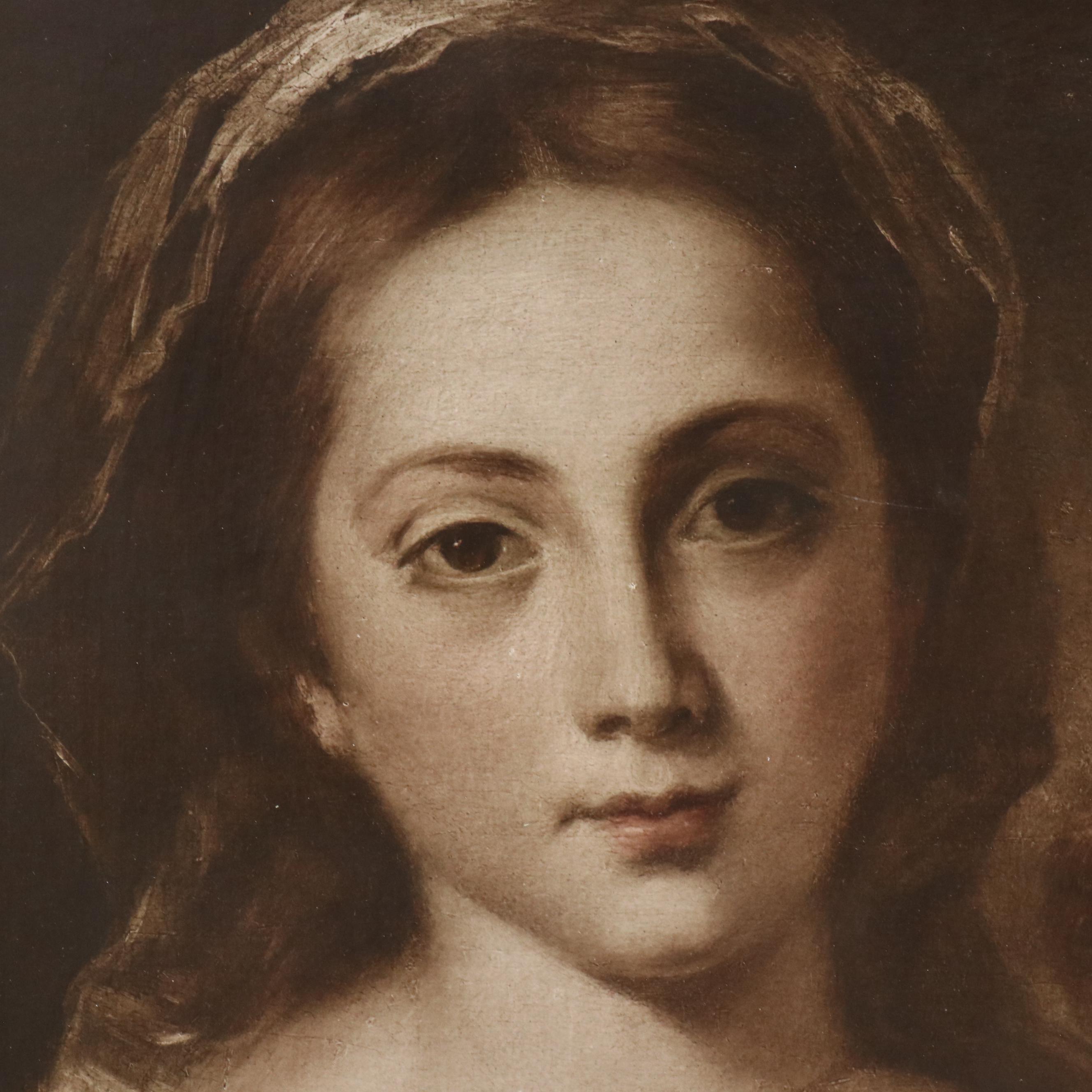 Photogravure "Madonna and Child" After Bartolomé Esteban Murillo