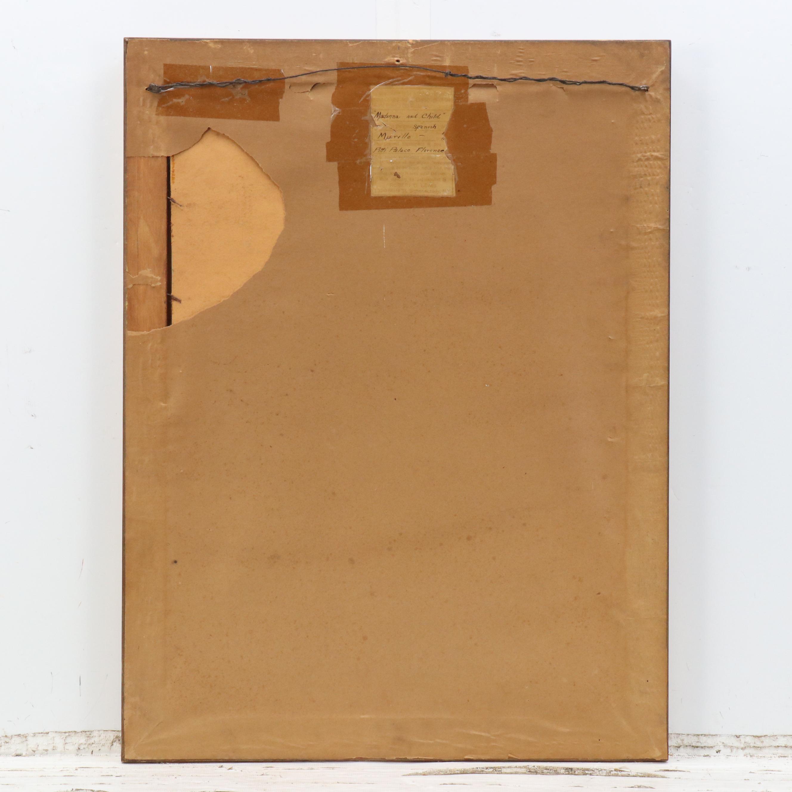 Photogravure "Madonna and Child" After Bartolomé Esteban Murillo