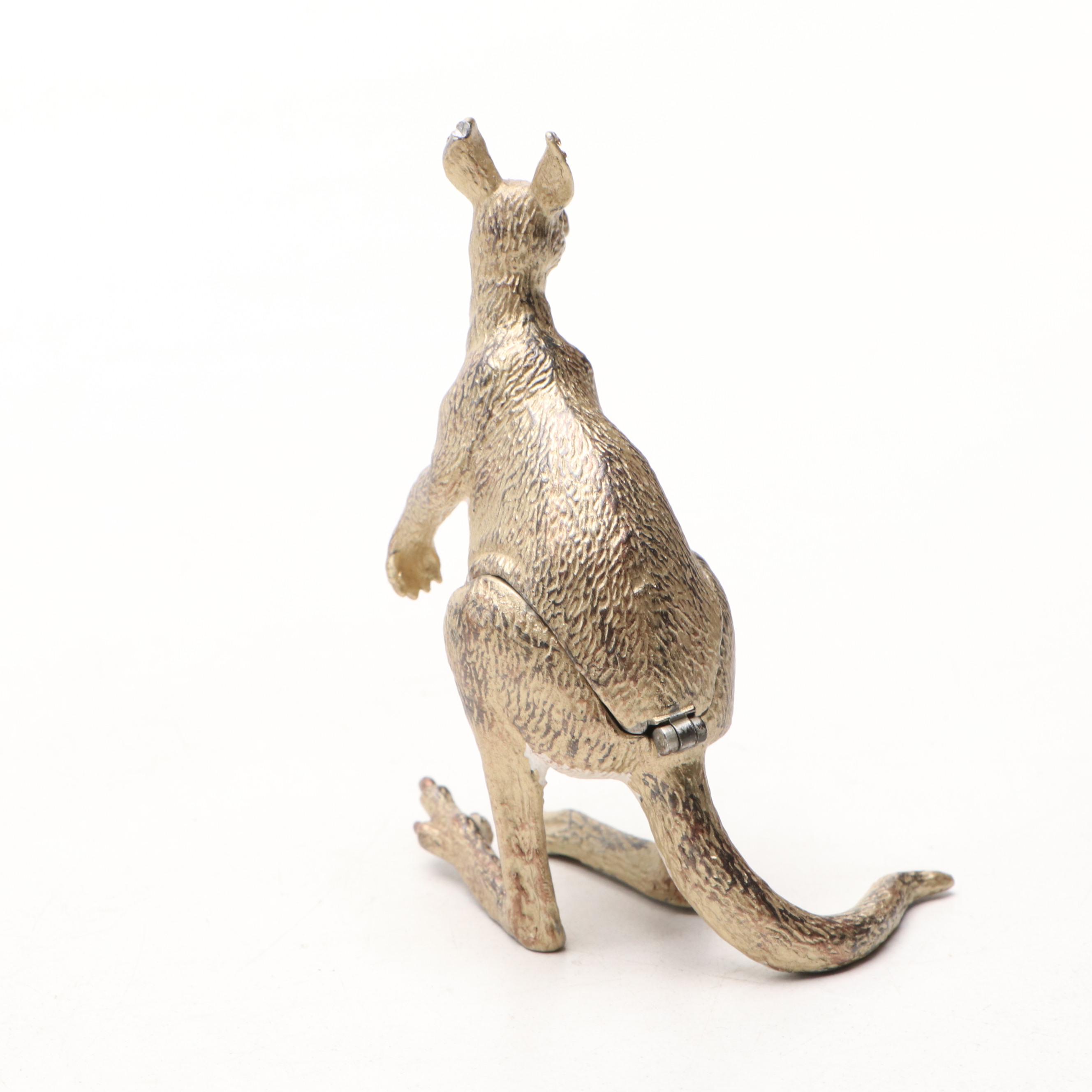 Enamel Koala, Ostrich, and Kangaroo Decorative Boxes