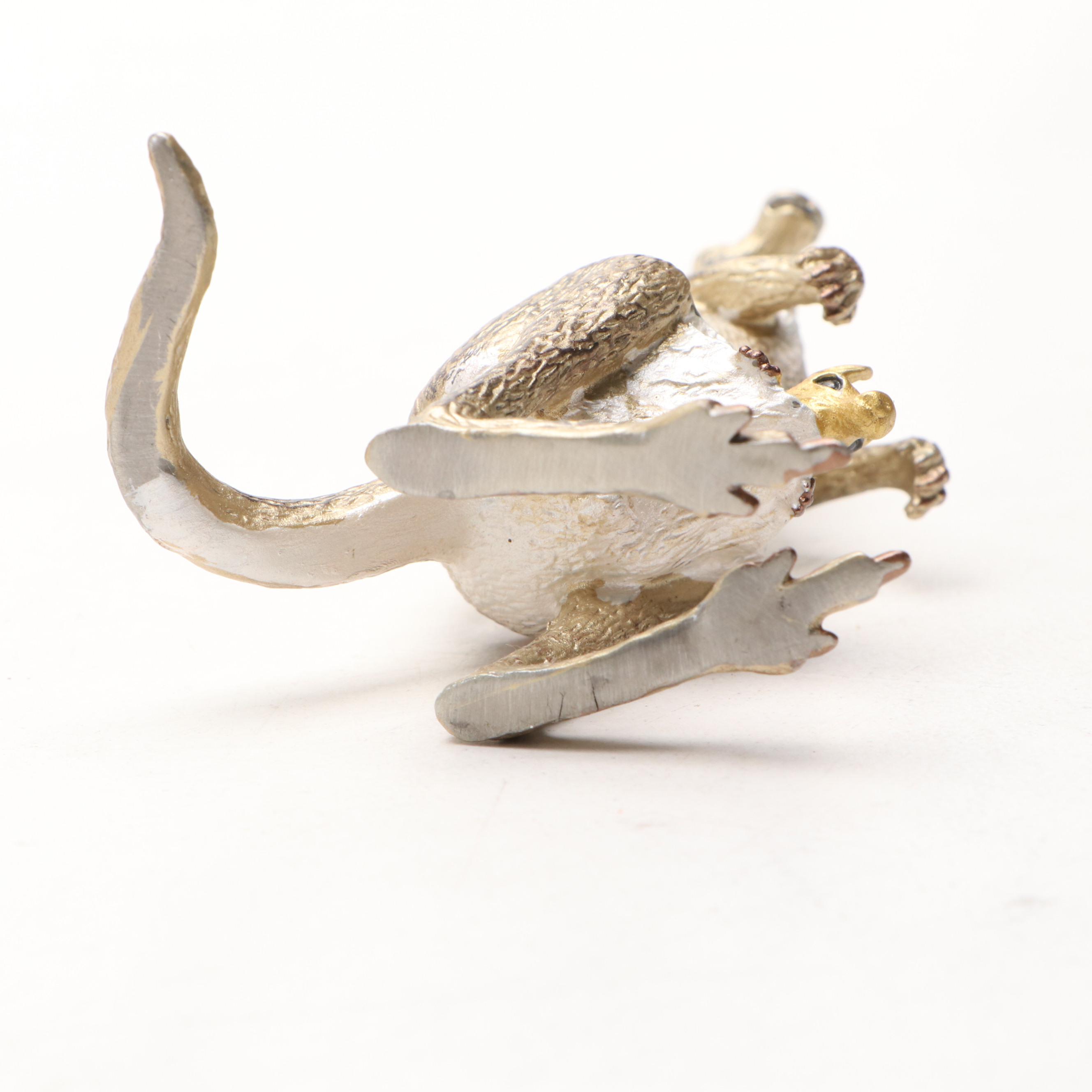 Enamel Koala, Ostrich, and Kangaroo Decorative Boxes