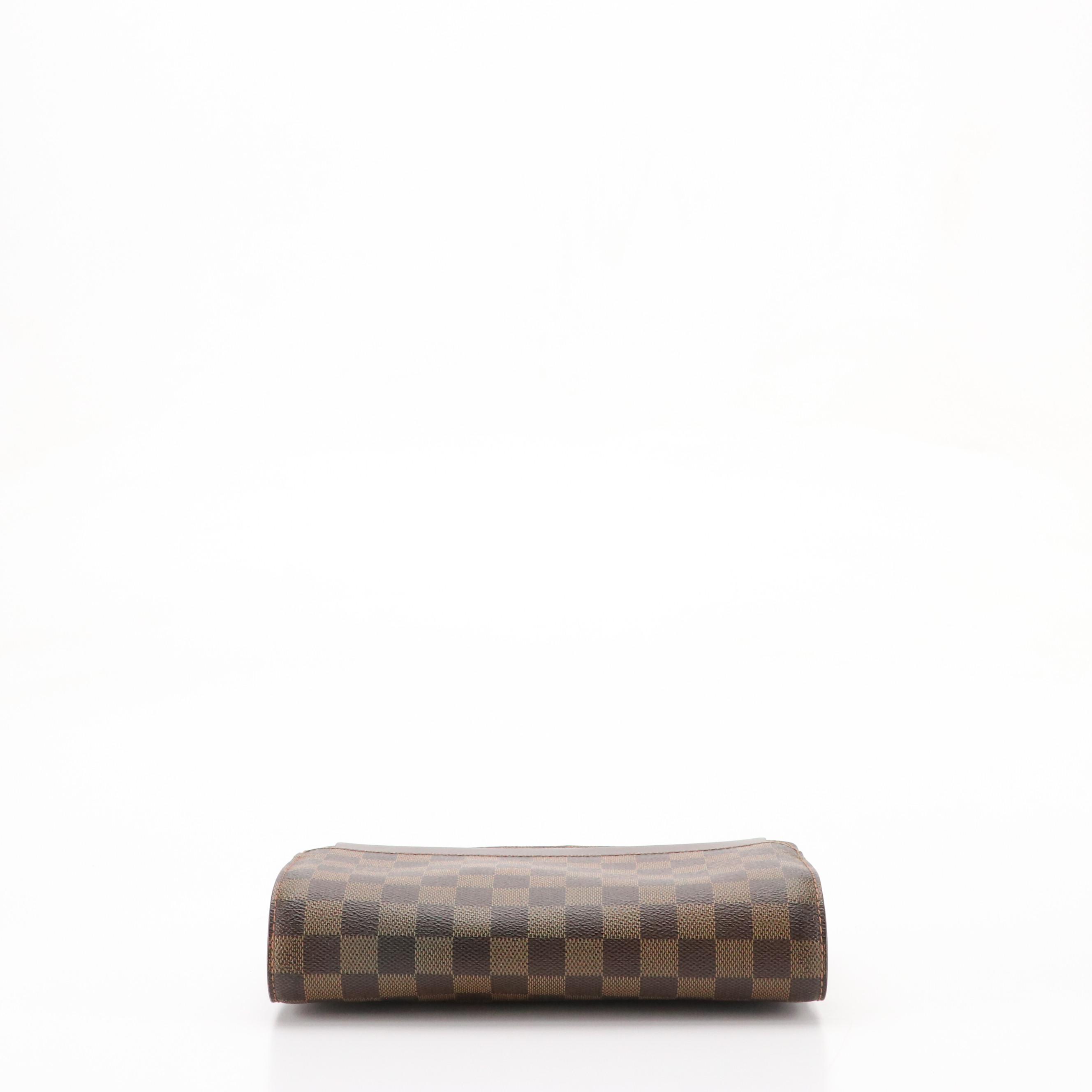 Louis Vuitton Saint Louis Pochette Clutch in Damier Coated Canvas