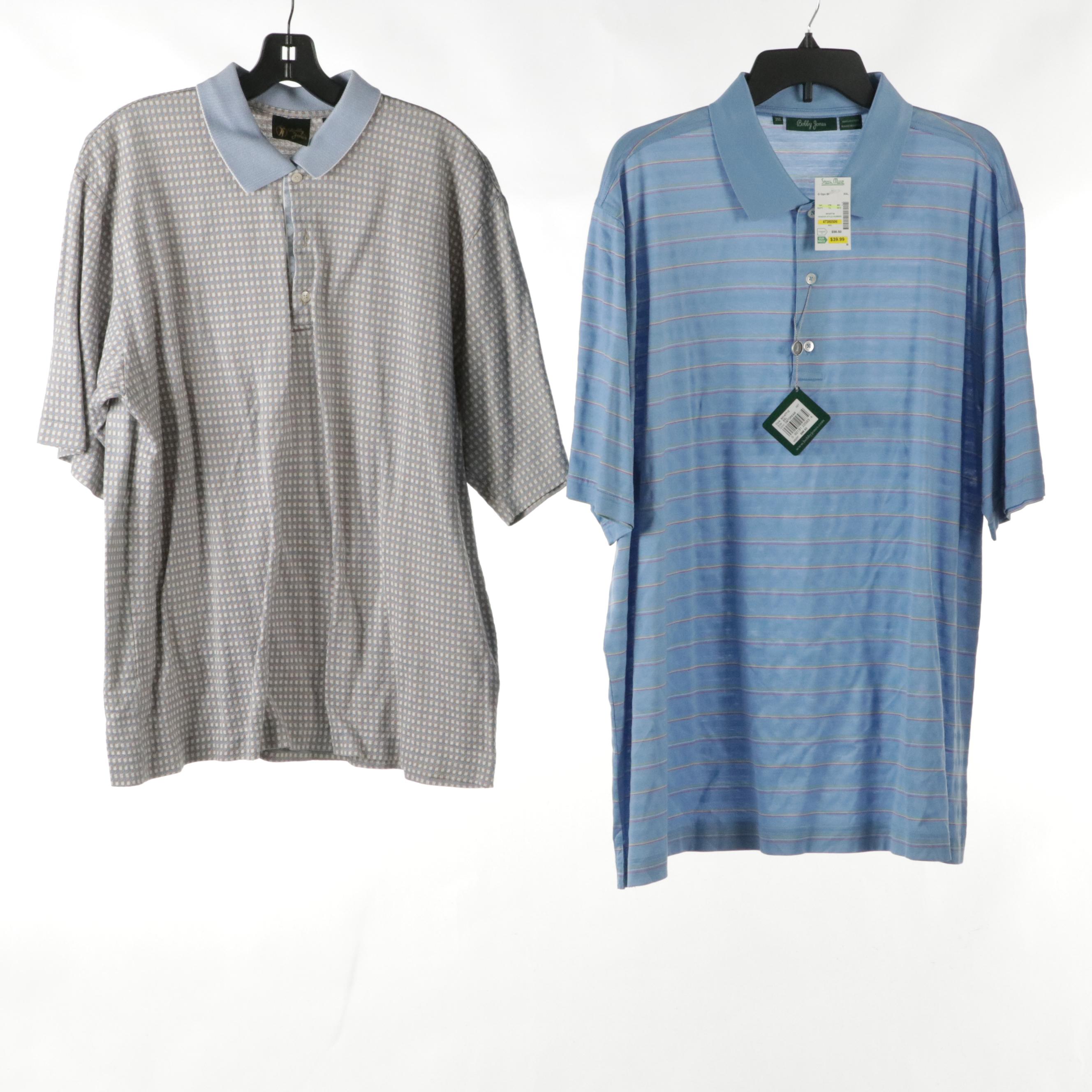 Men's Cotton Polo Shirts & Button-Up Featuring Bobby Jones, Adidas, and More