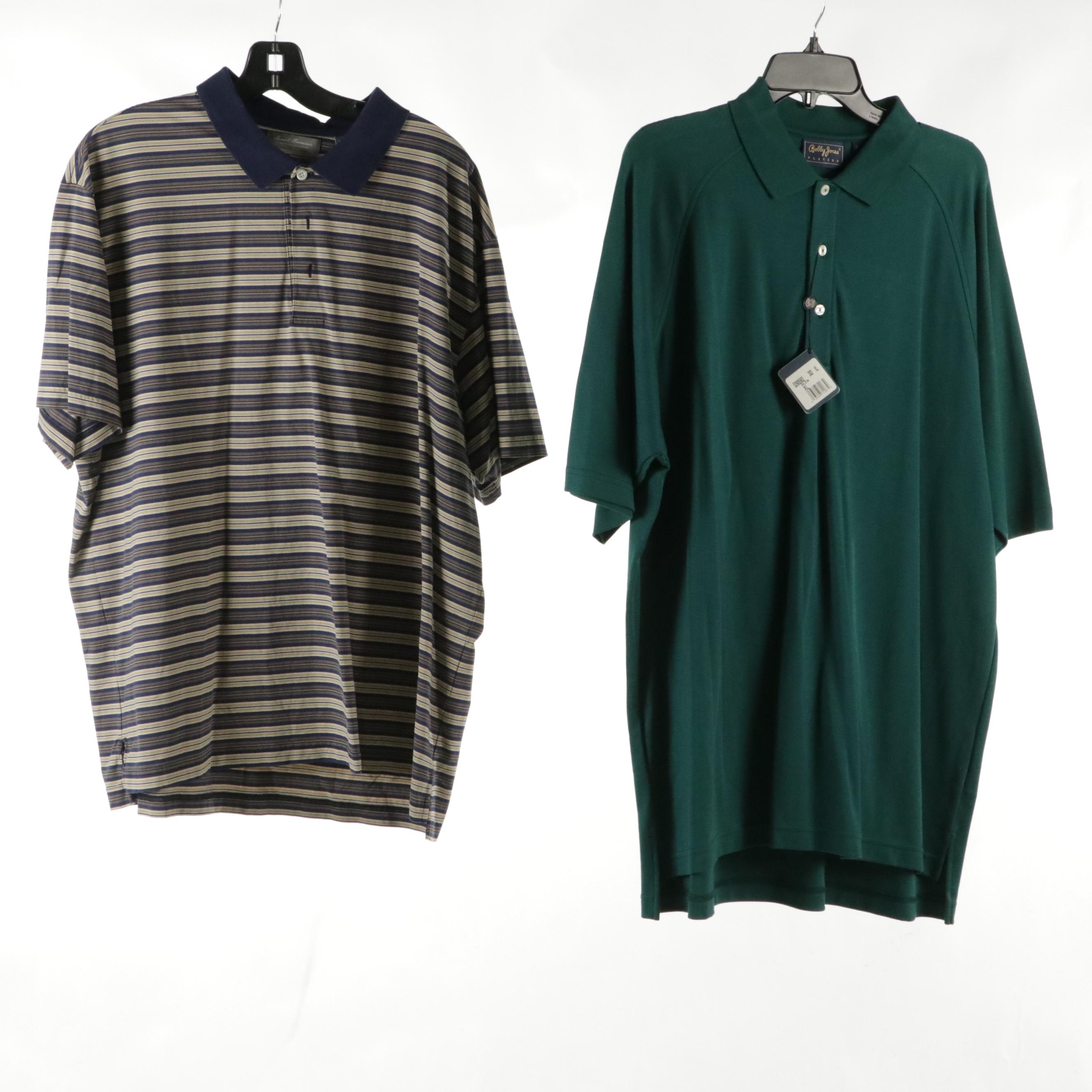 Men's Cotton Polo Shirts & Button-Up Featuring Bobby Jones, Adidas, and More
