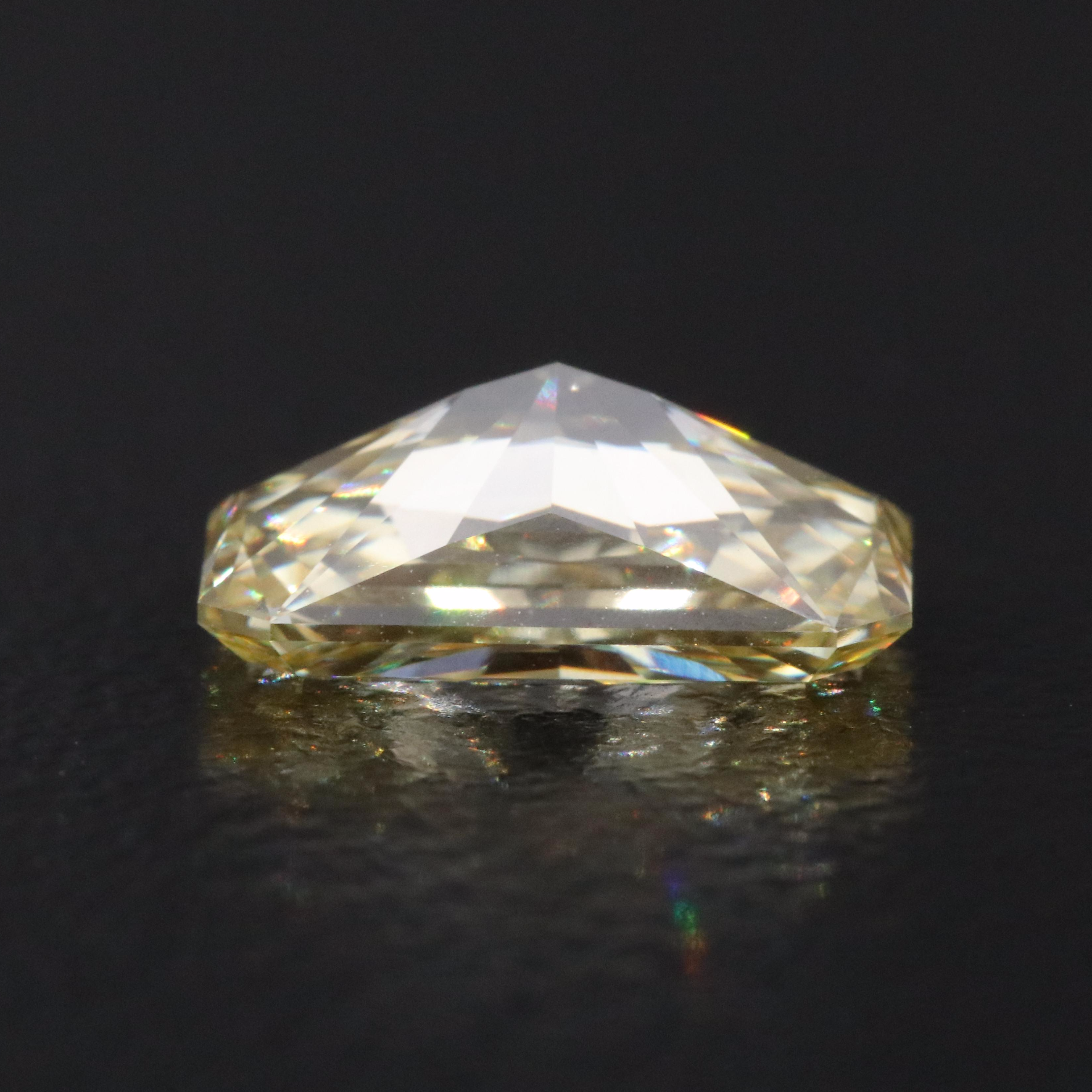 Loose 2.07 CT Lab Grown Fancy Yellow Diamond with IGI Report