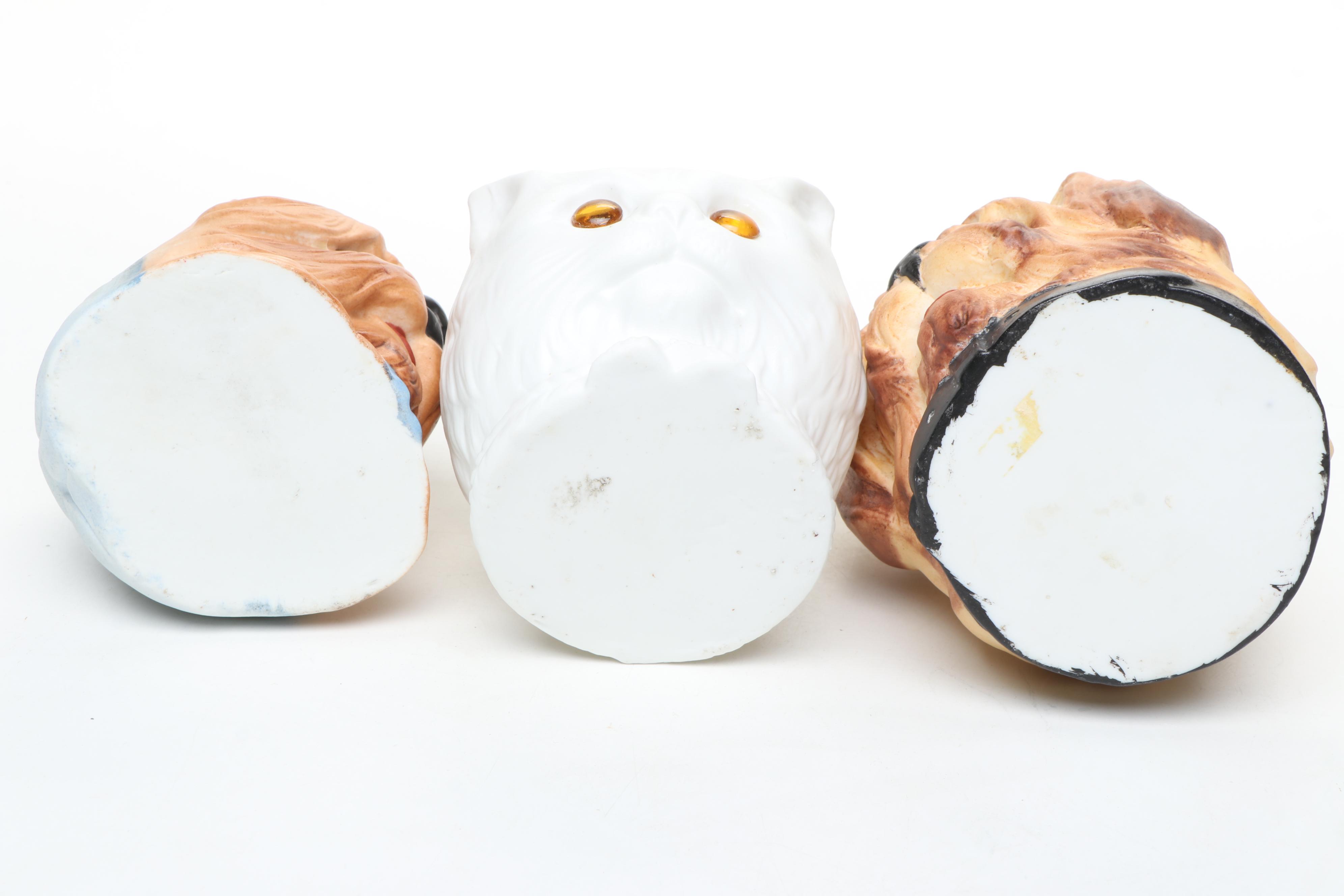 Krister Three-Sided Owl Face & Other Ceramic Pet Fairy Lamps