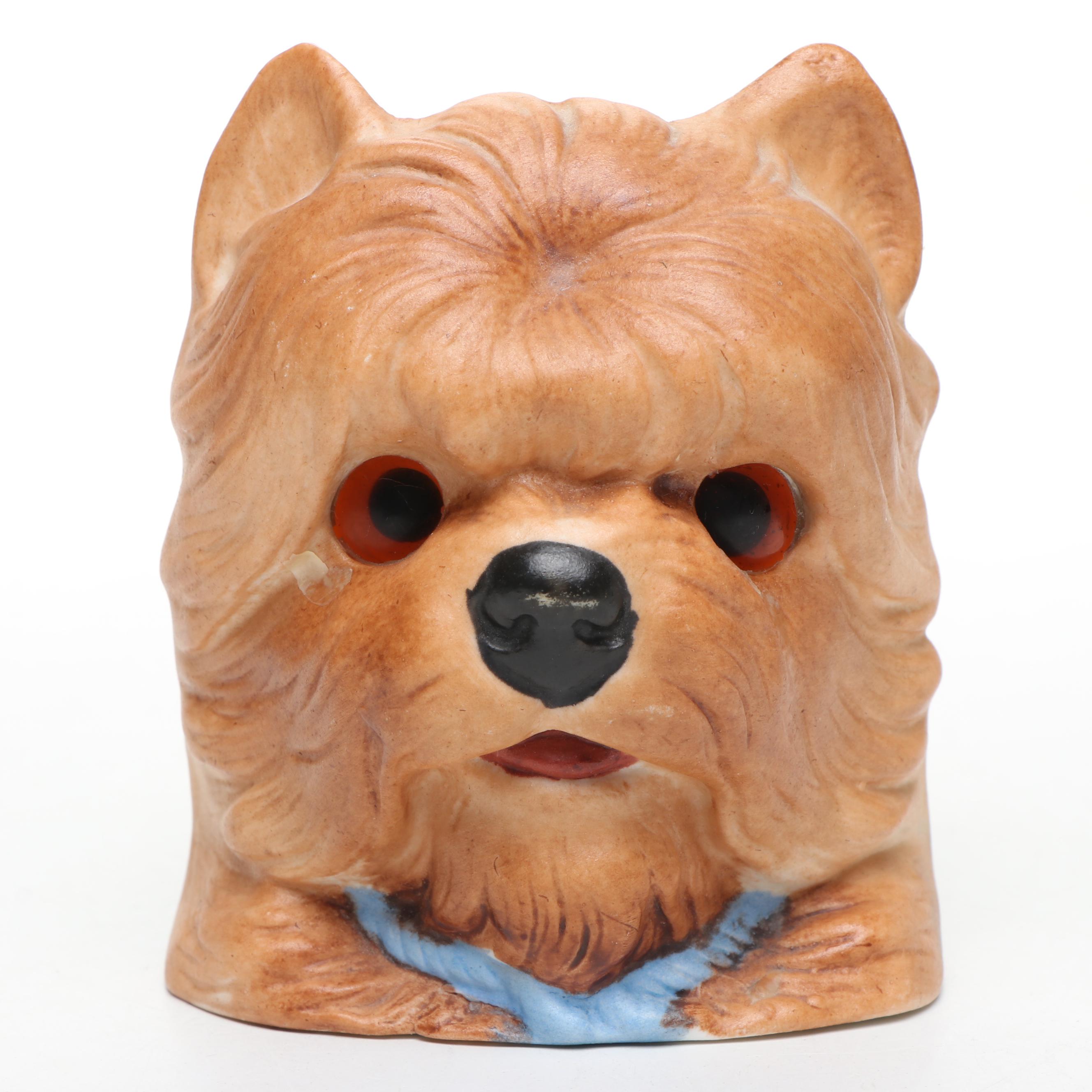 Krister Three-Sided Owl Face & Other Ceramic Pet Fairy Lamps