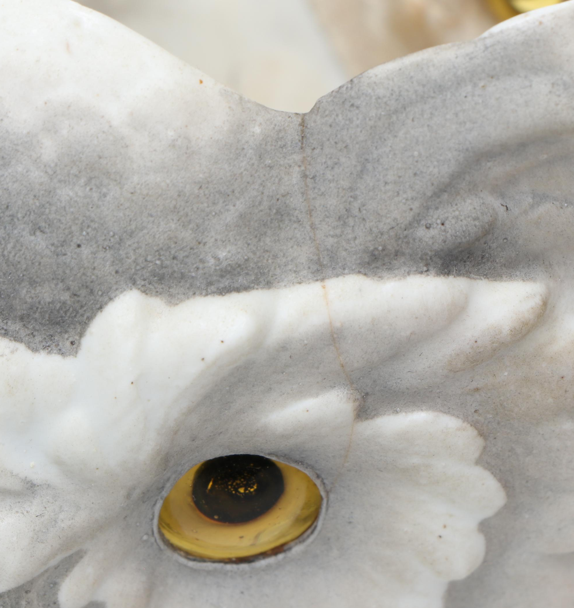 Krister Three-Sided Owl Face & Other Ceramic Pet Fairy Lamps