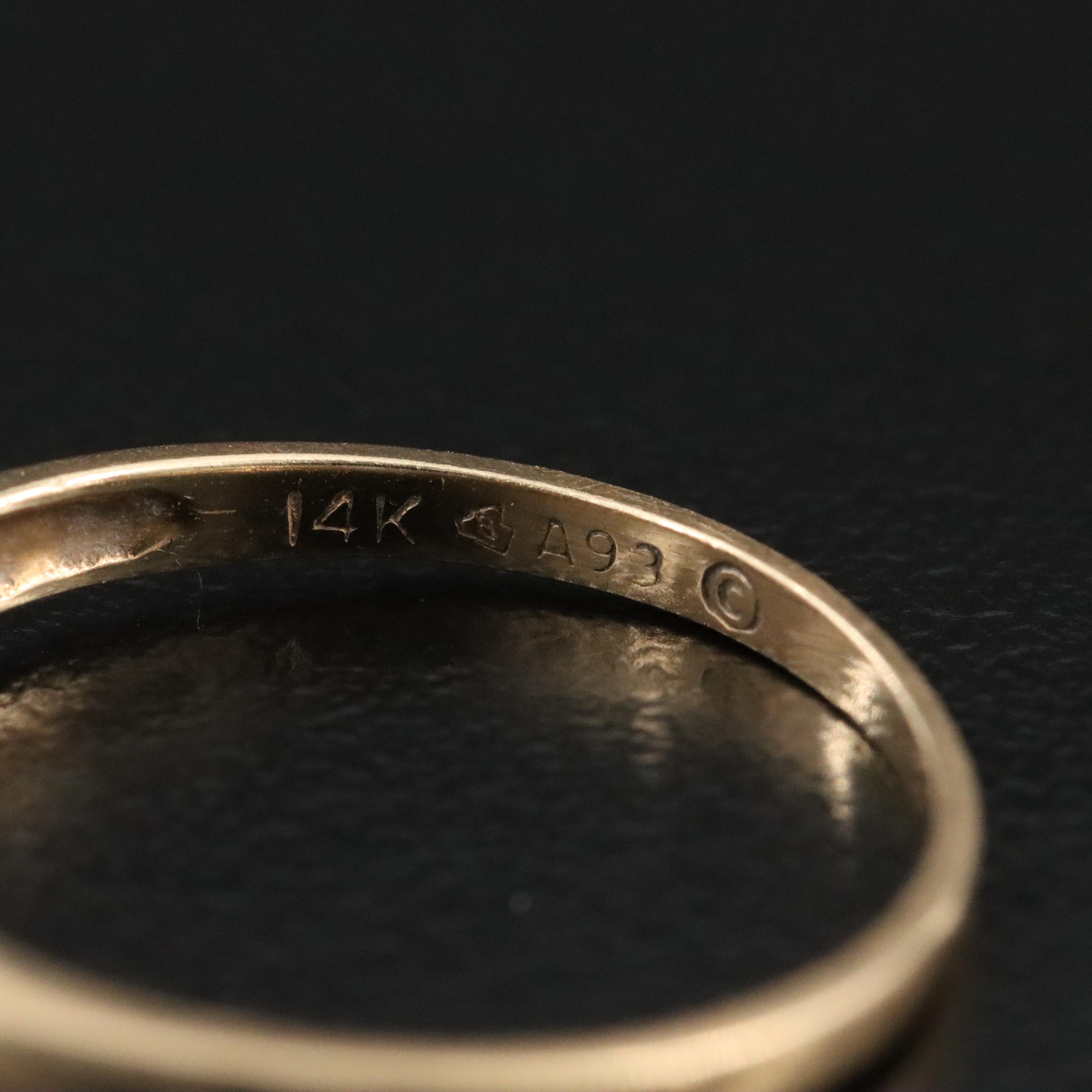 14K 0.52 CTW Diamond Pyramid Ring