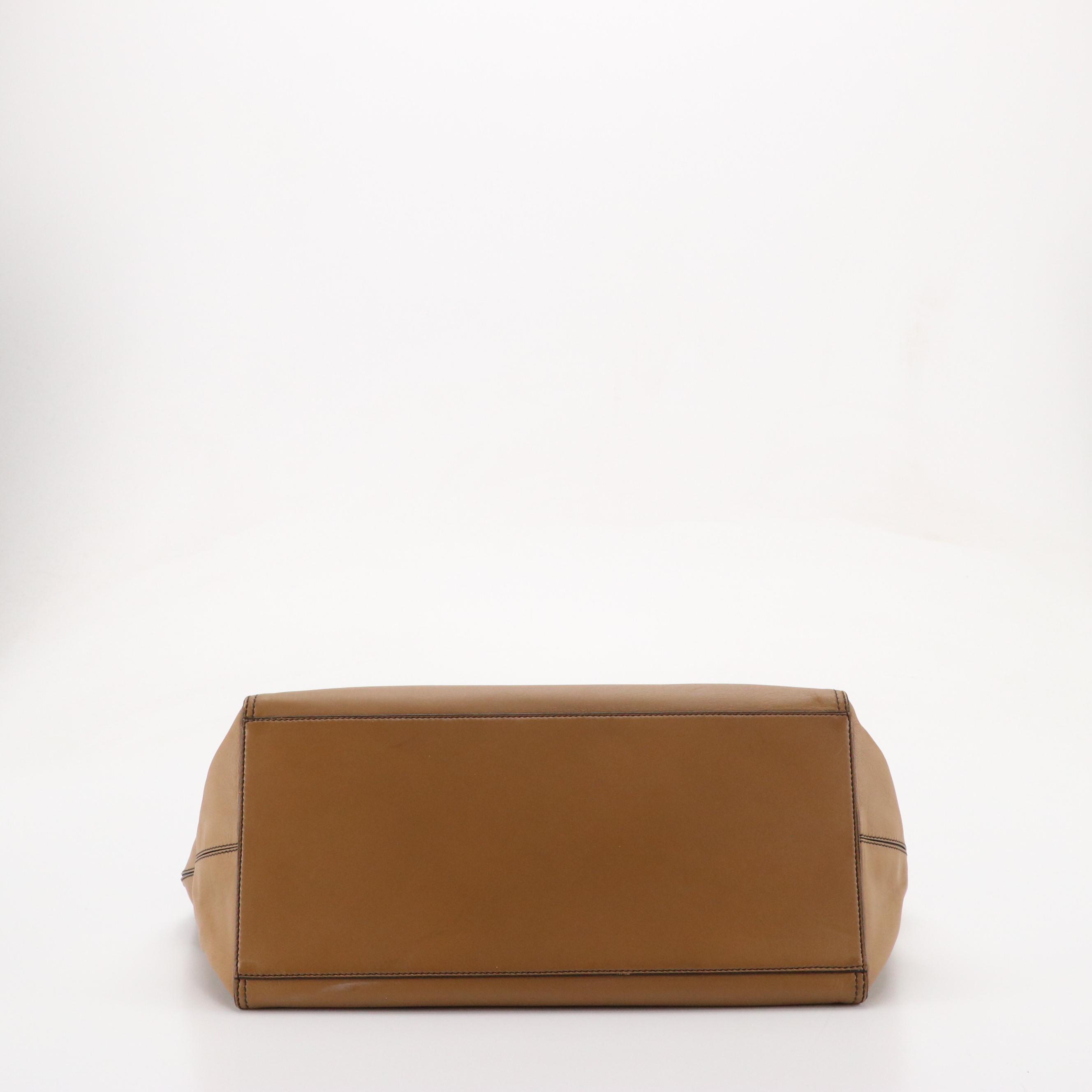 Bottega Veneta Two-Way Tote in Bicolor Smooth and Intrecciato Leather