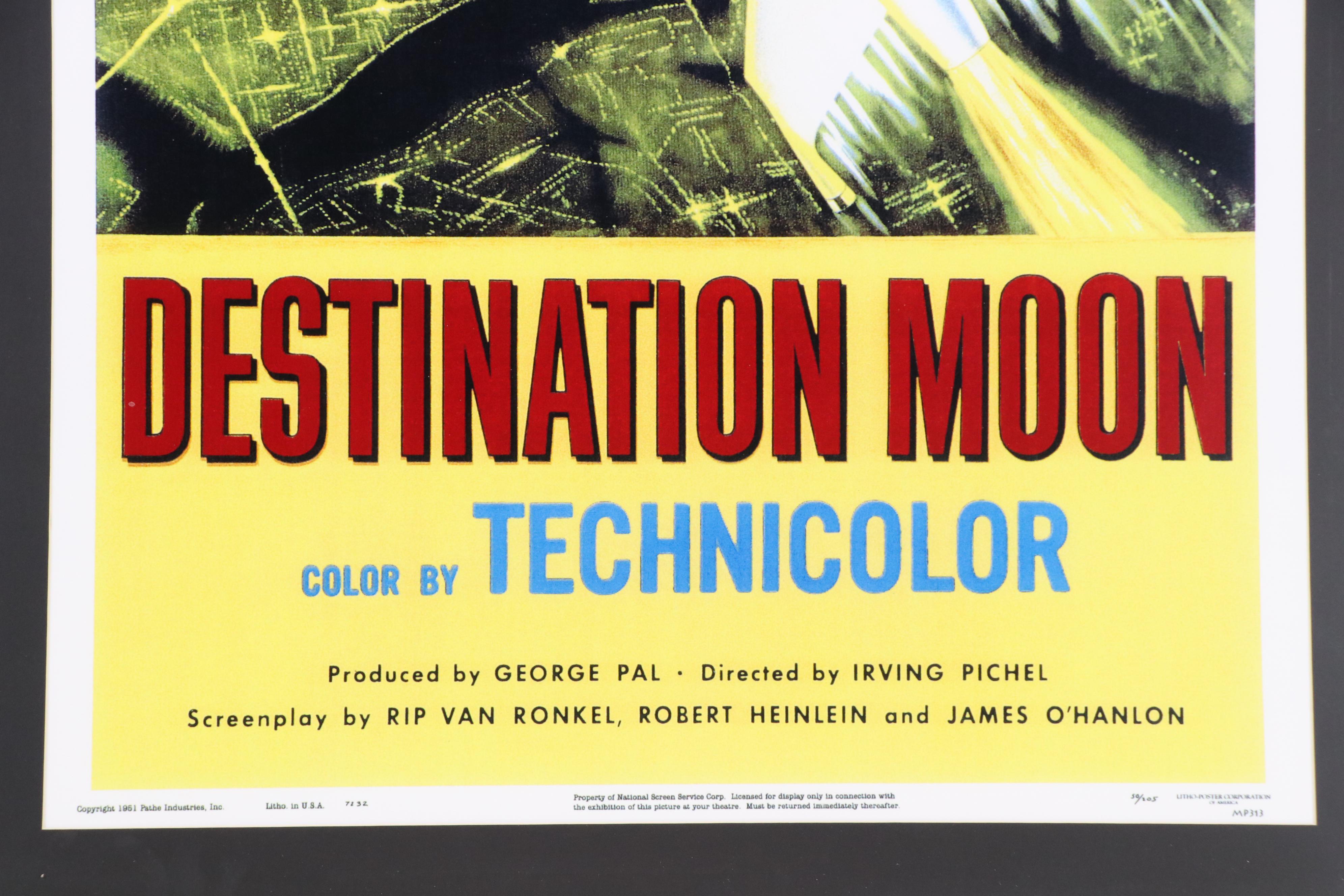 Giclée Movie Posters "Forbidden Planet" and "Destination Moon"