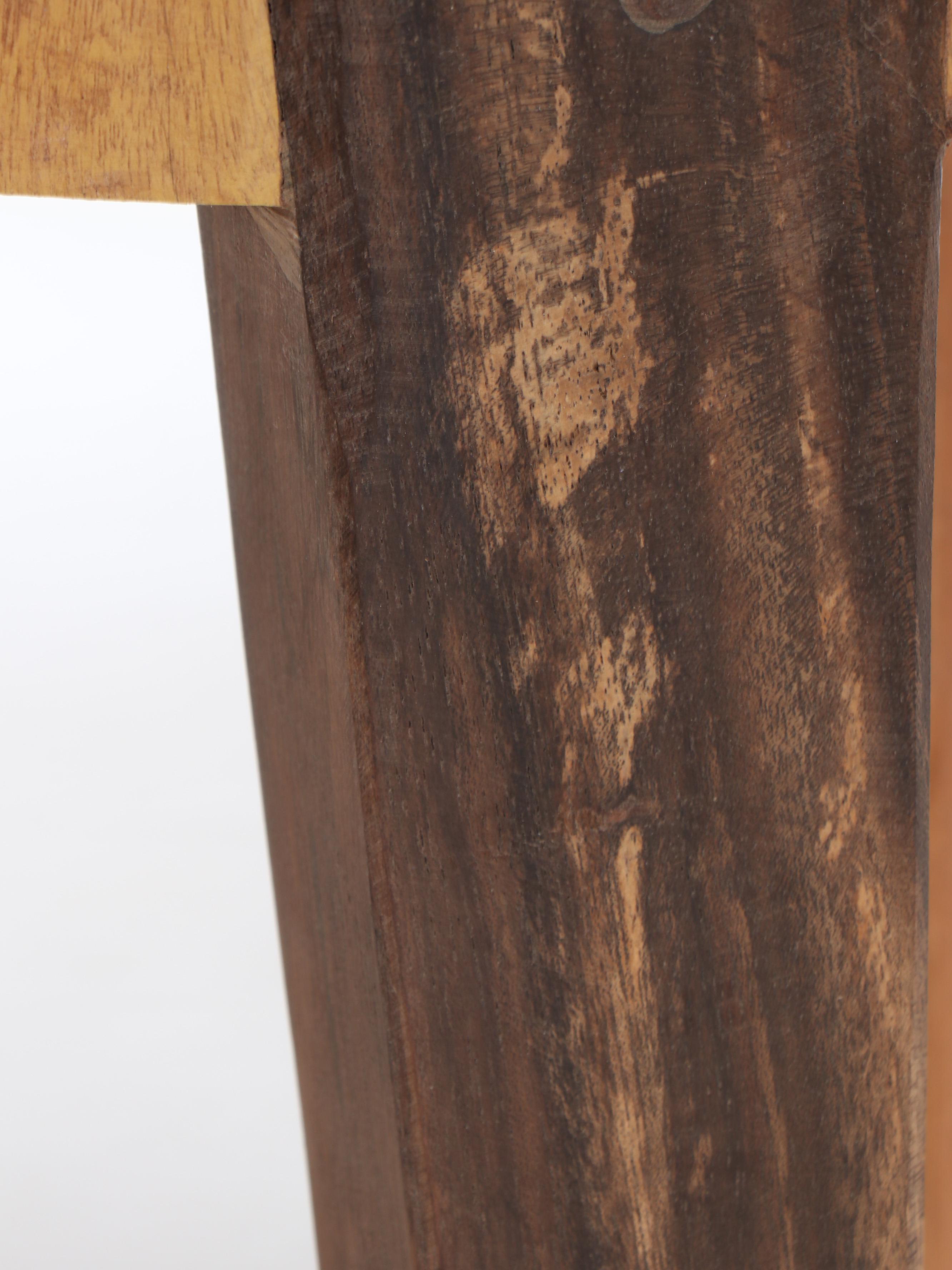 Primitive Style Wooden Accent Table