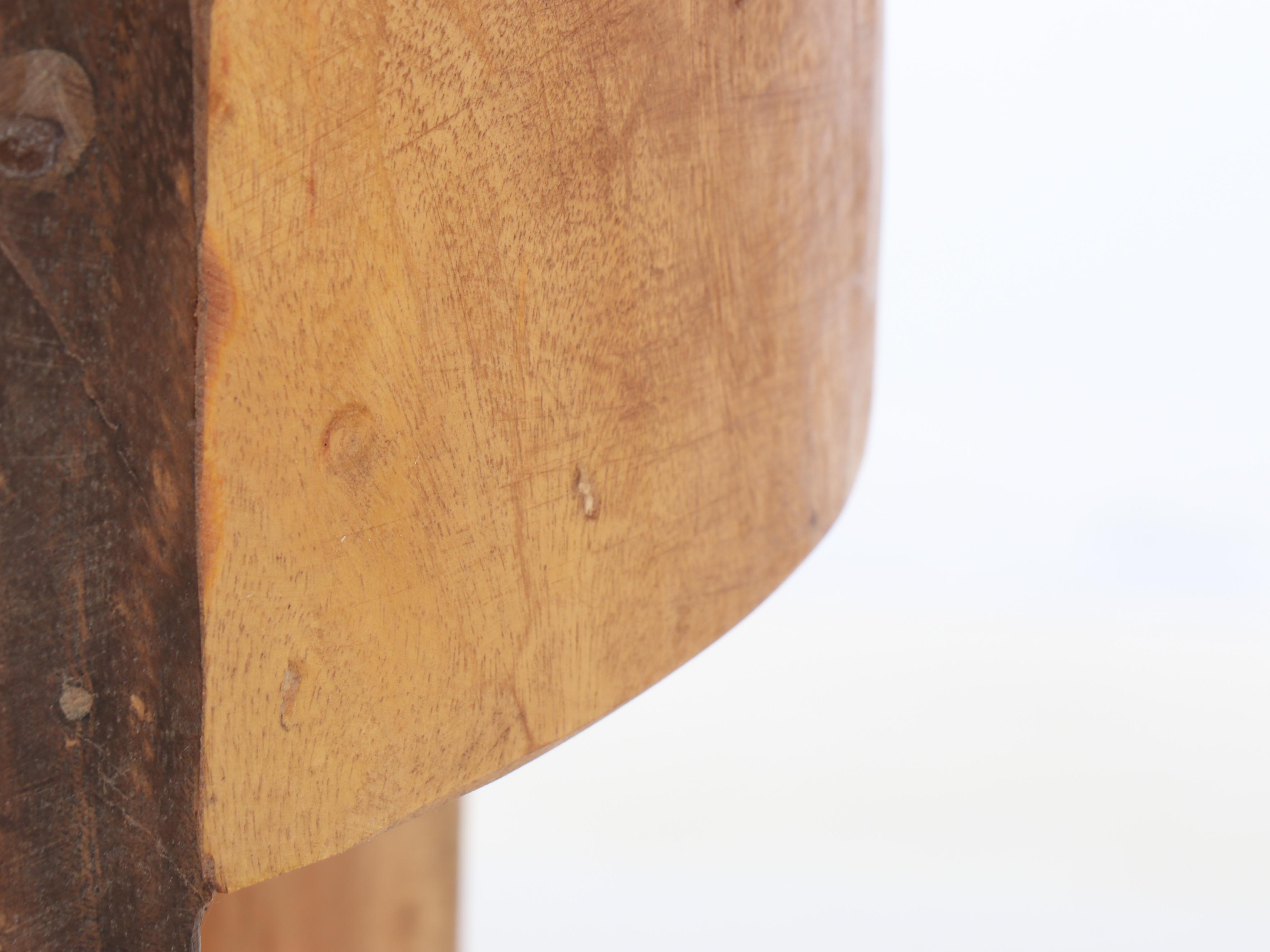 Primitive Style Wooden Accent Table