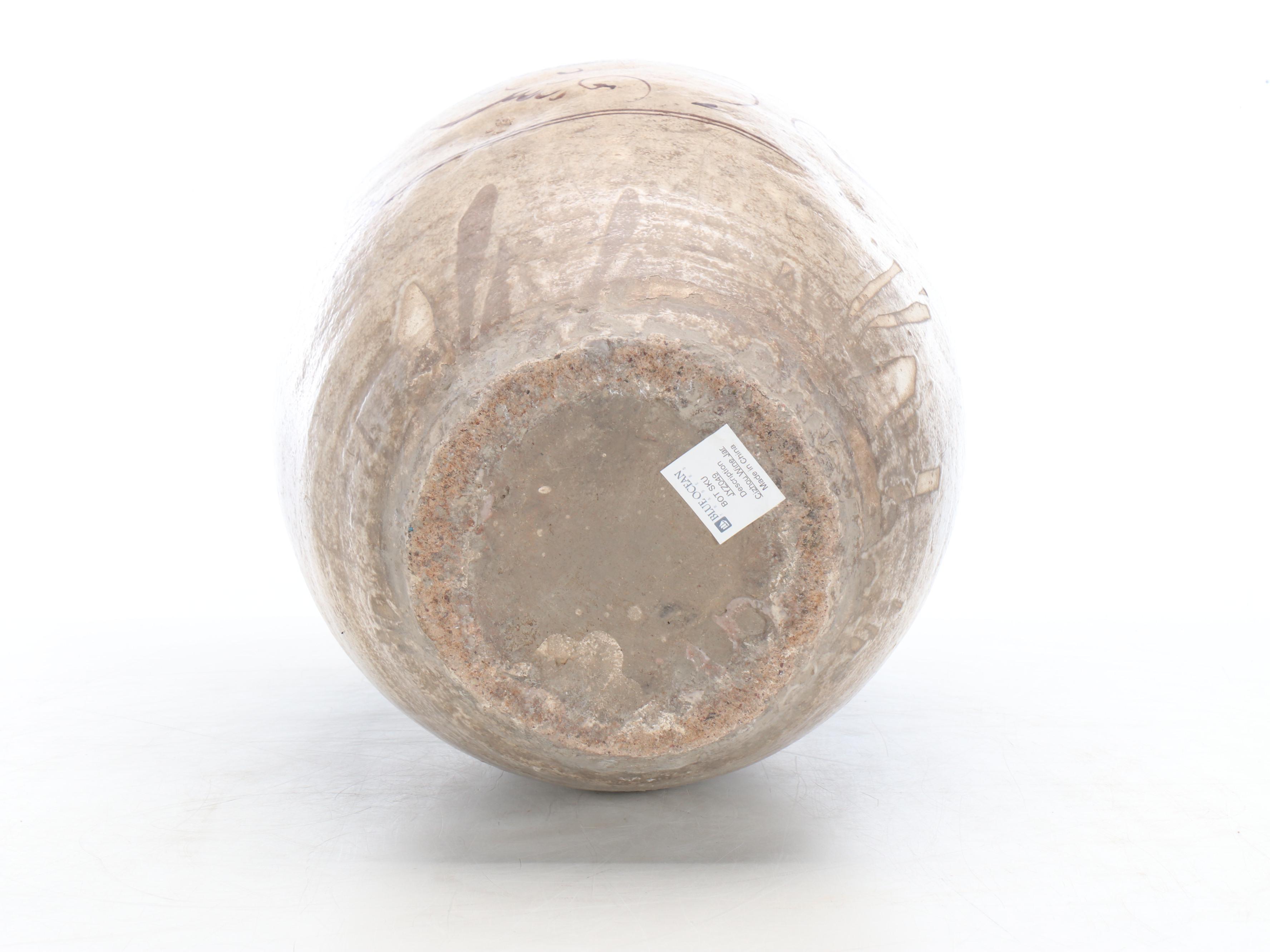 Blue Ocean Traders Chinese Stoneware Cizhou Wine Jar