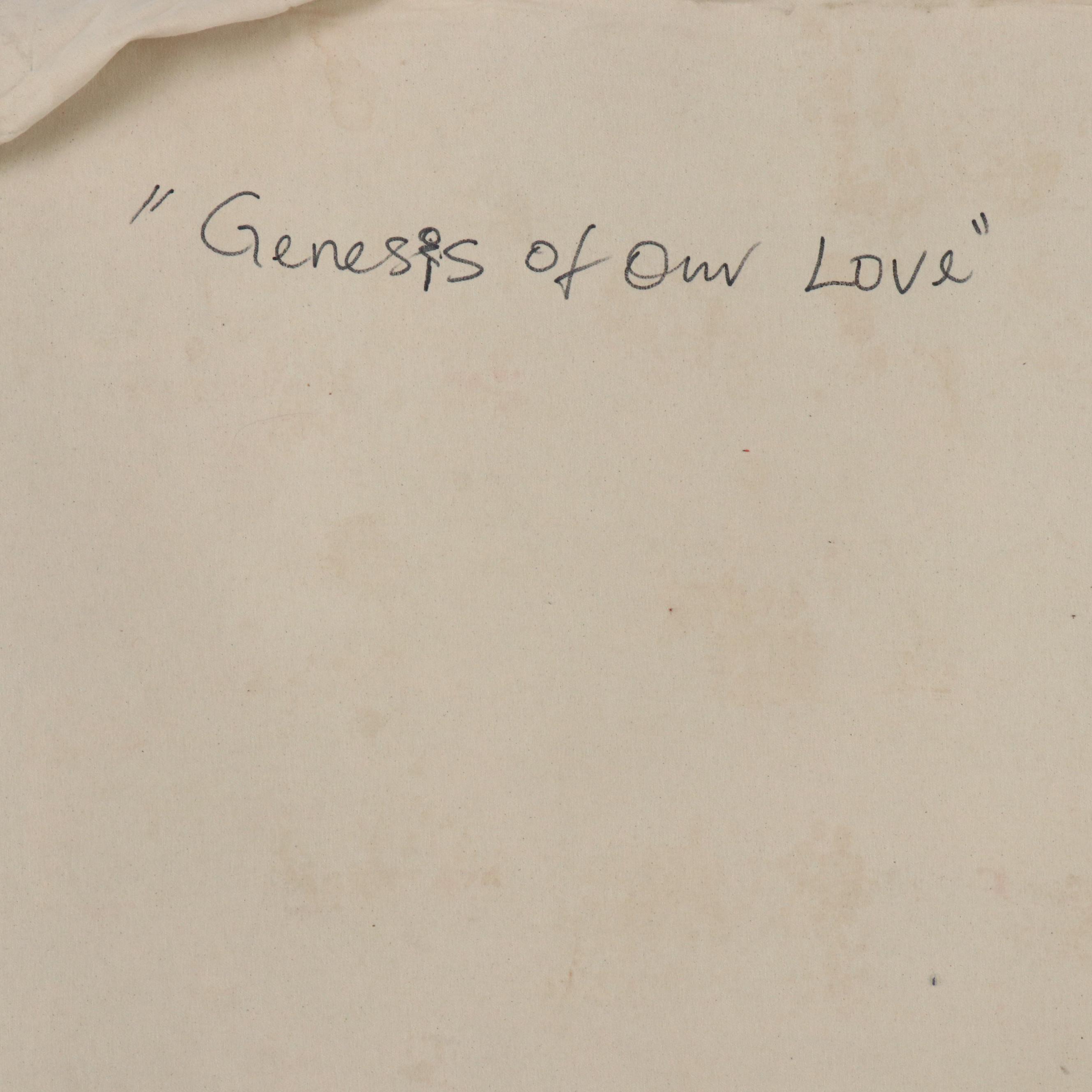 Abiola Idowu Stylized Collage Portrait "Genesis of One Love," 2024